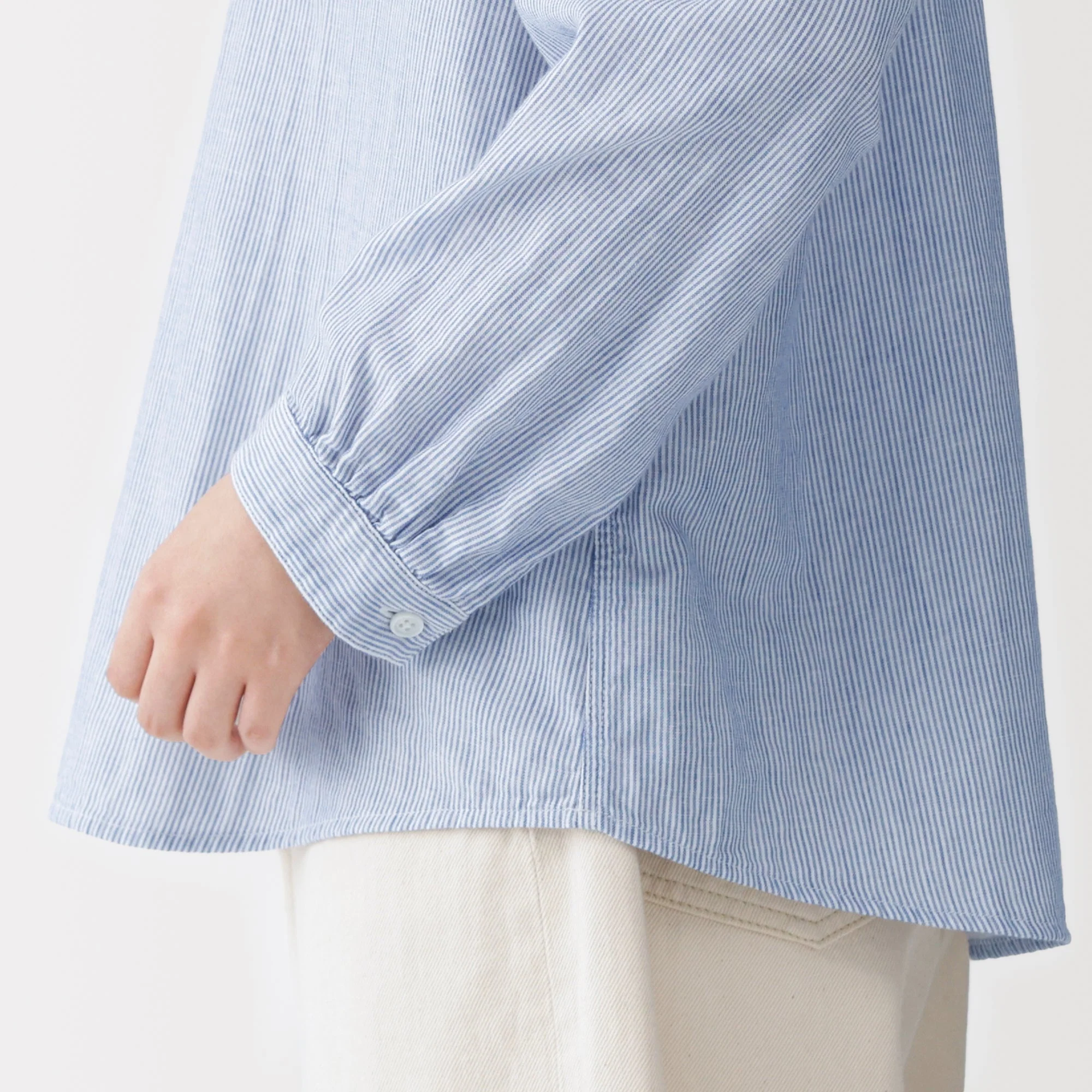 Kapok Blend Double Gauze Blouse - Image 25