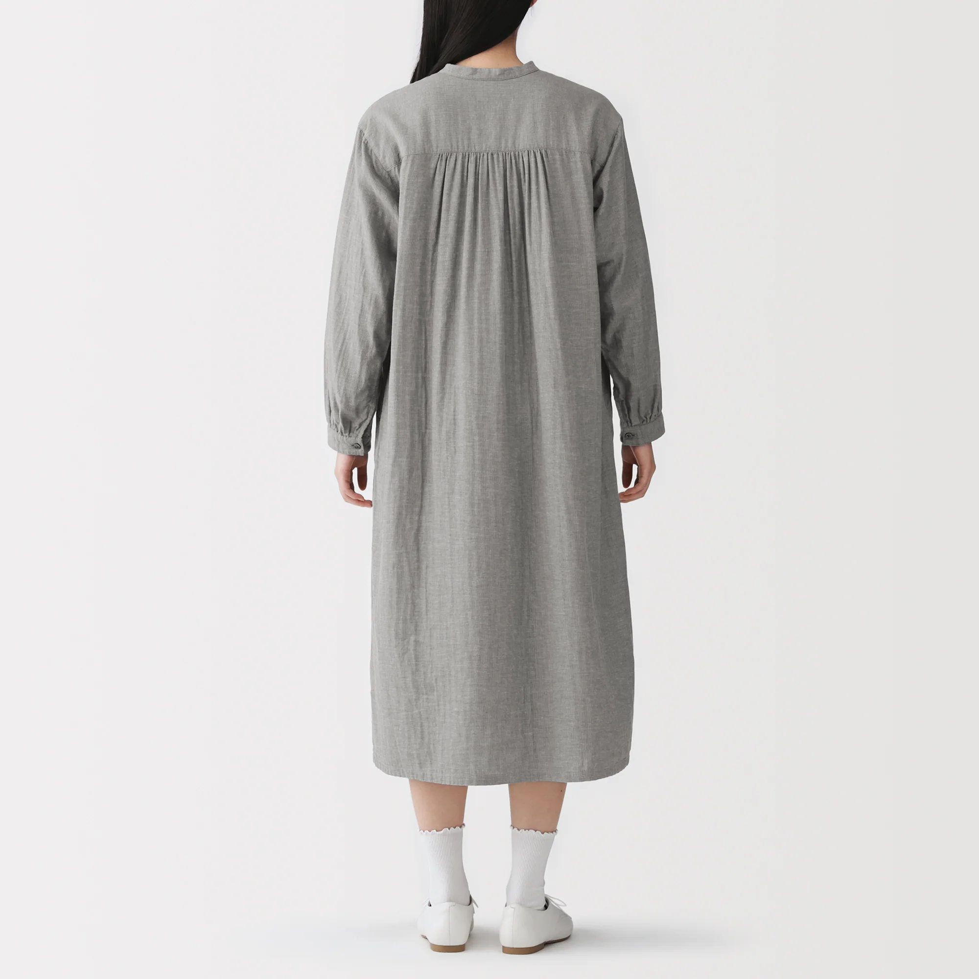 Kapok Blend Double Gauze Dress - Image 21