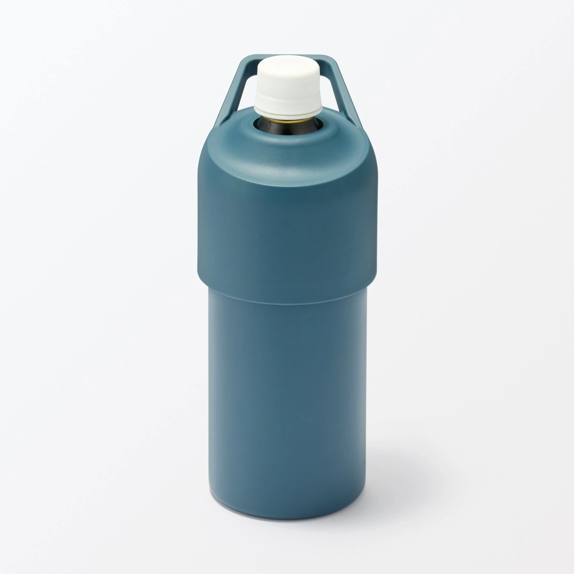 Keep Cold Insulated Plastic Bottle Holder - Dark Blue - Image 6