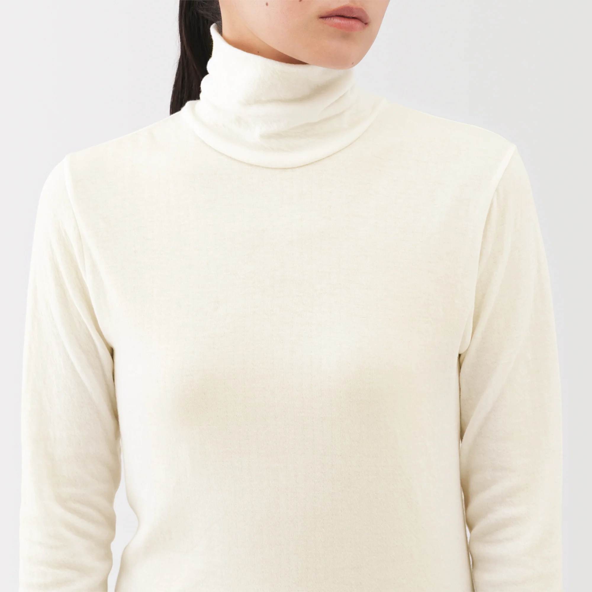 Labo Cotton Cashmere Turtleneck T-Shirt - Image 26