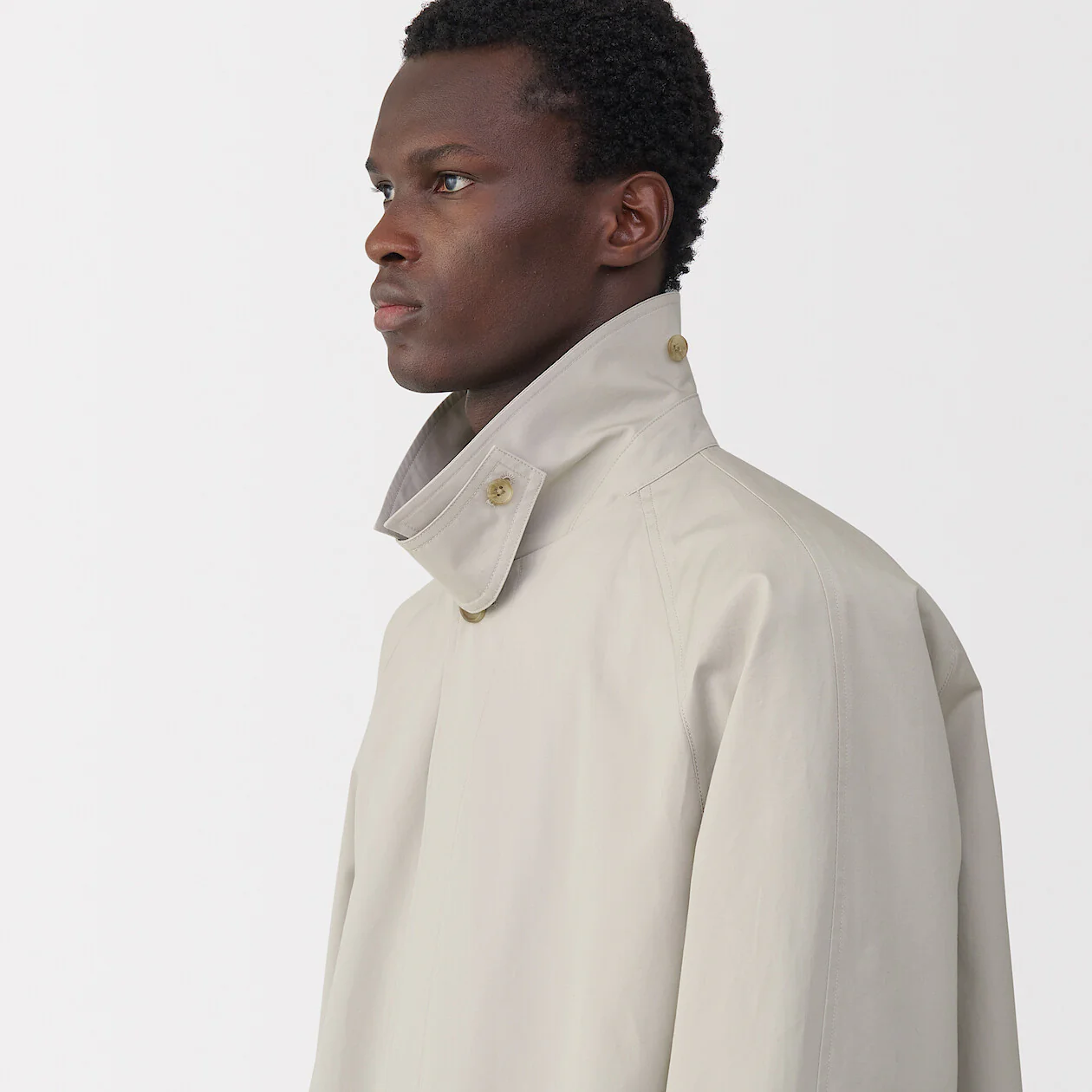 Labo Men's High Density Cotton Single Breasted Coat - Image 9