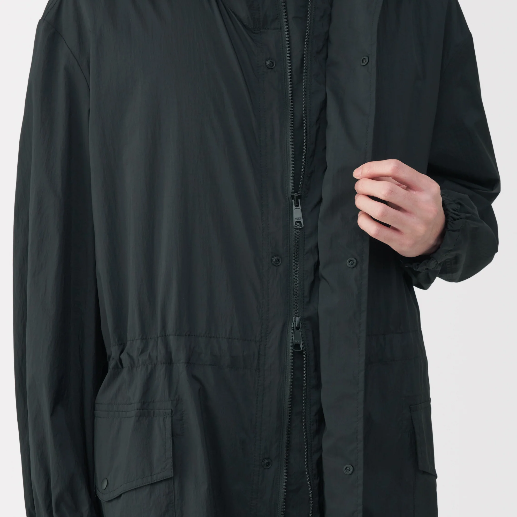Labo Men's Light Waterproof Nylon Hooded Coat - Image 36