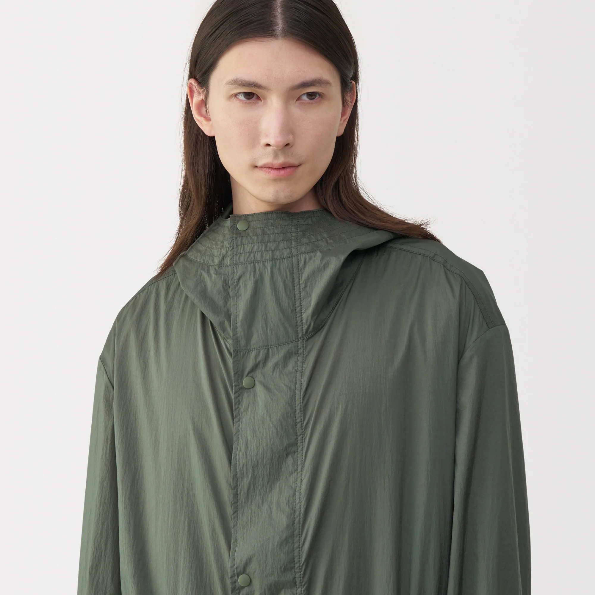 Labo Men's Light Waterproof Nylon Hooded Coat - Image 8