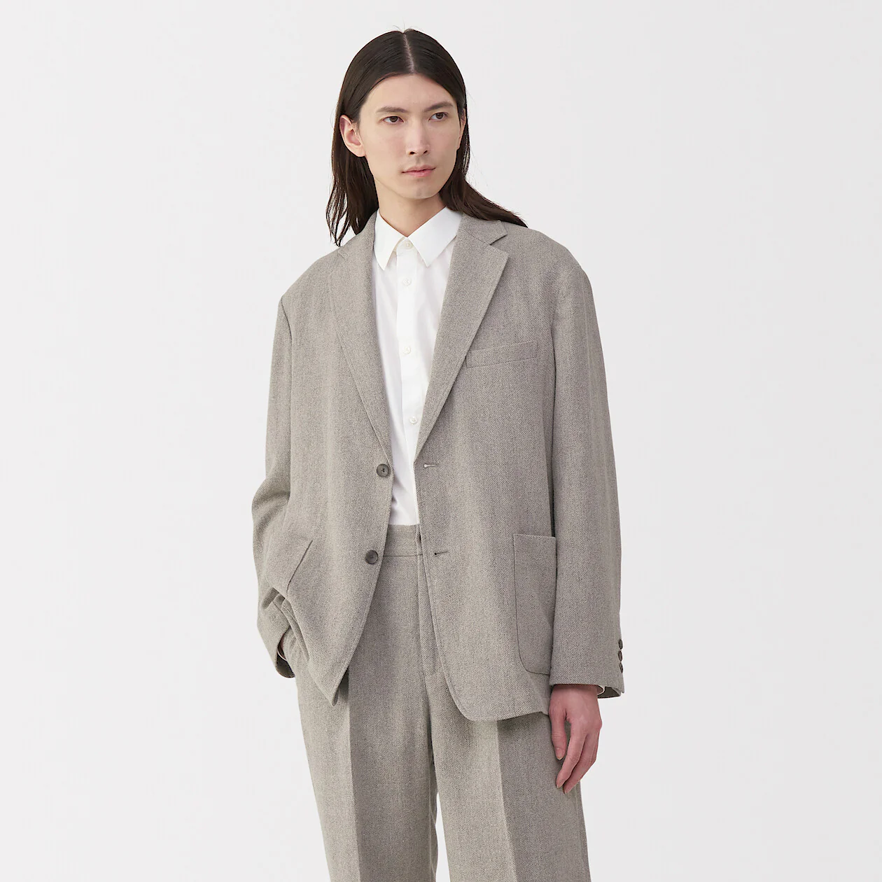 Labo Men's Linen Blend Wool Jacket - Image 13