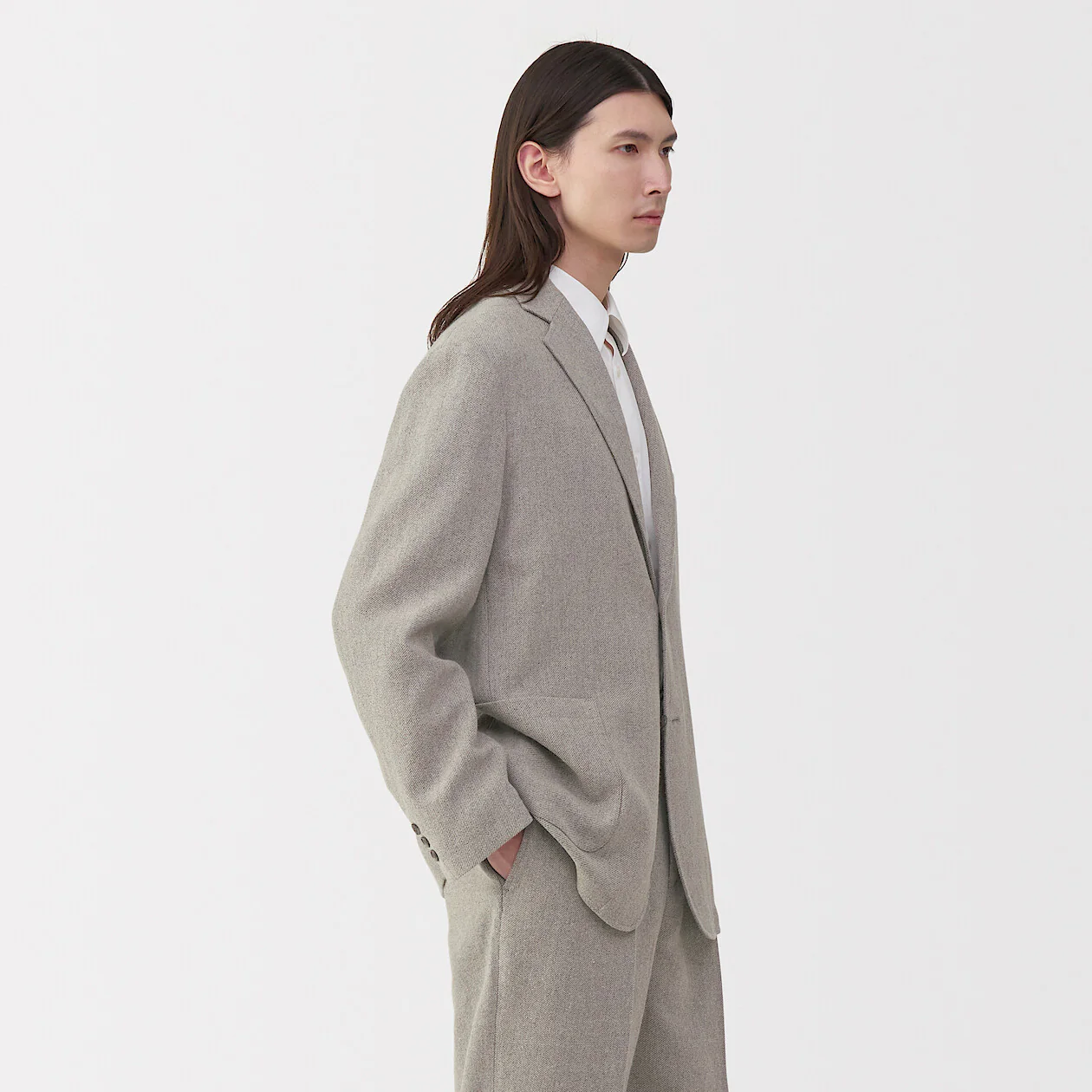 Labo Men's Linen Blend Wool Jacket - Image 15