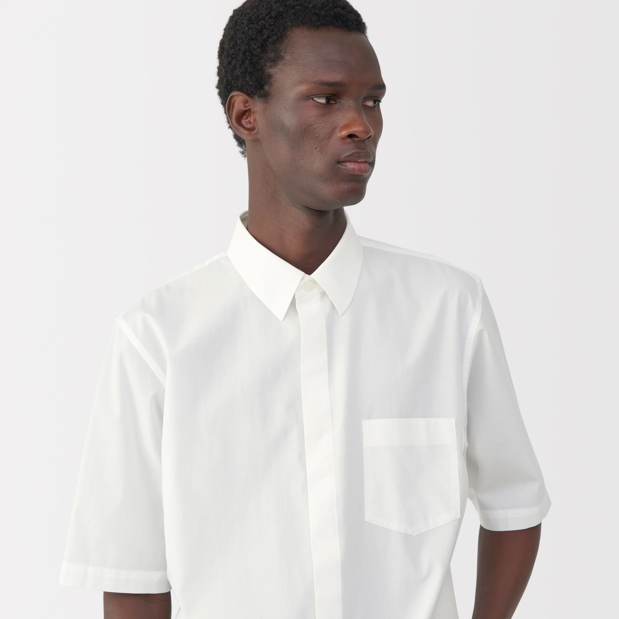 Labo Men's Poplin Layered Short Sleeve Shirt - Image 7