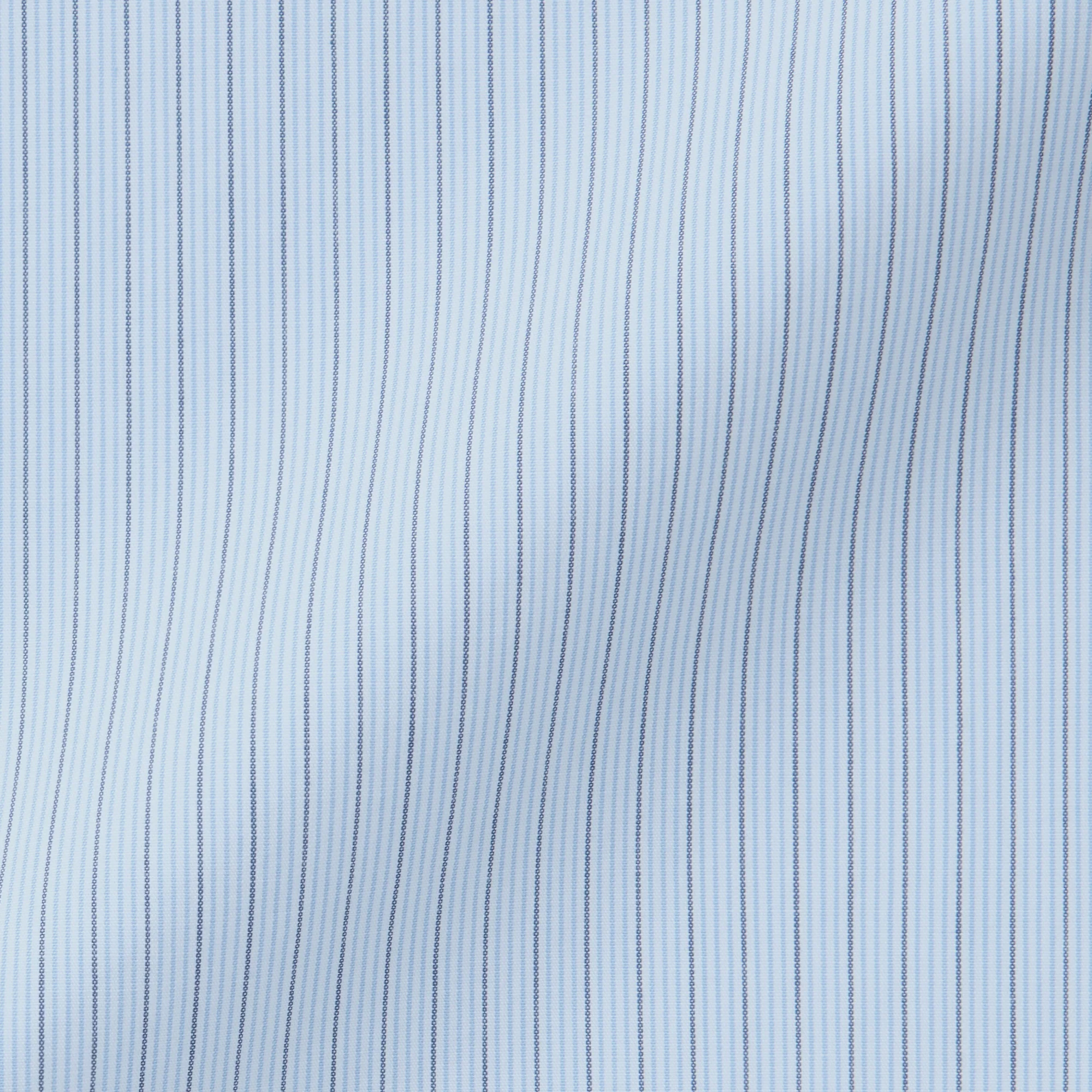 Labo Men's Poplin Layered Short Sleeve Striped Shirt - Image 10