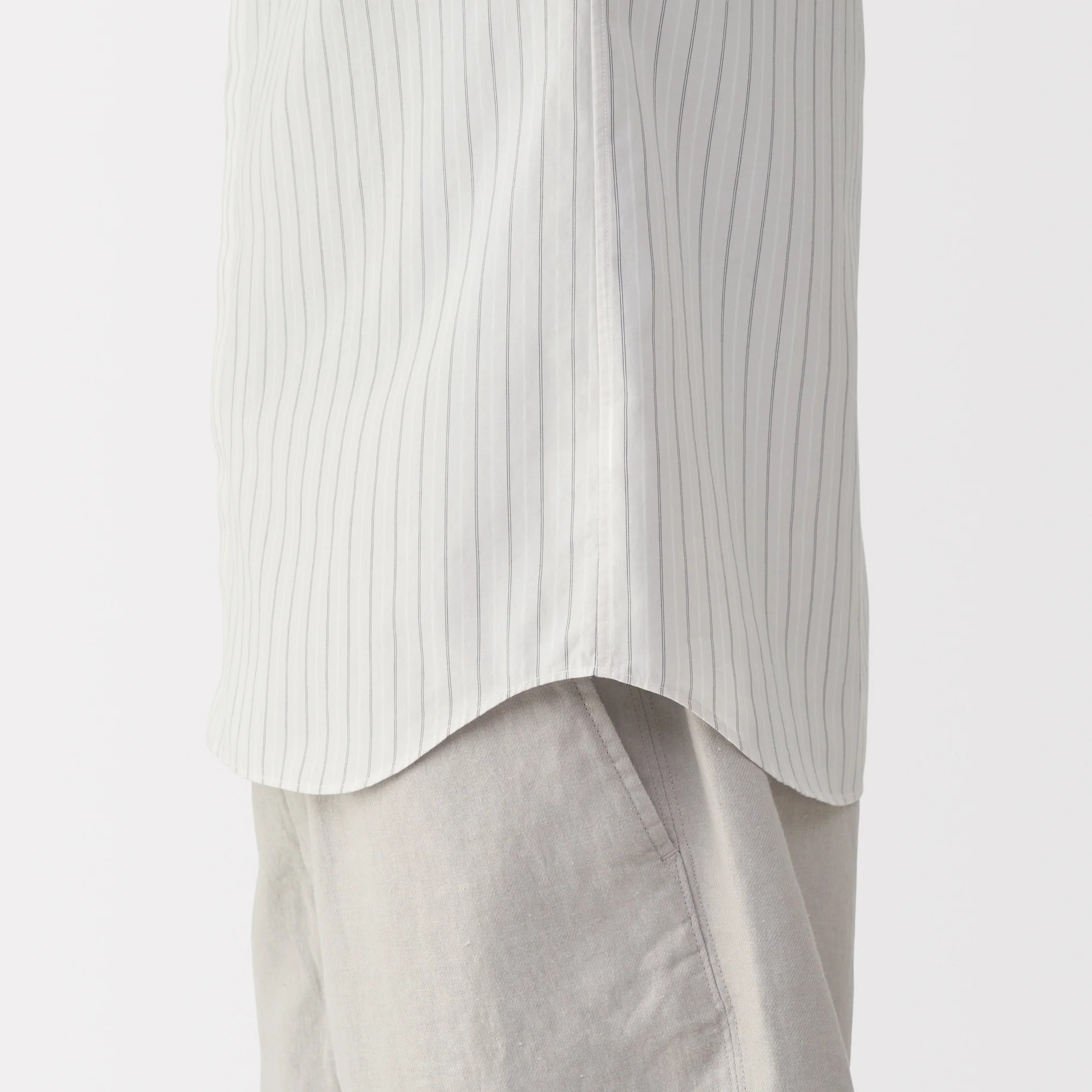Labo Men's Poplin Layered Short Sleeve Striped Shirt - Image 18