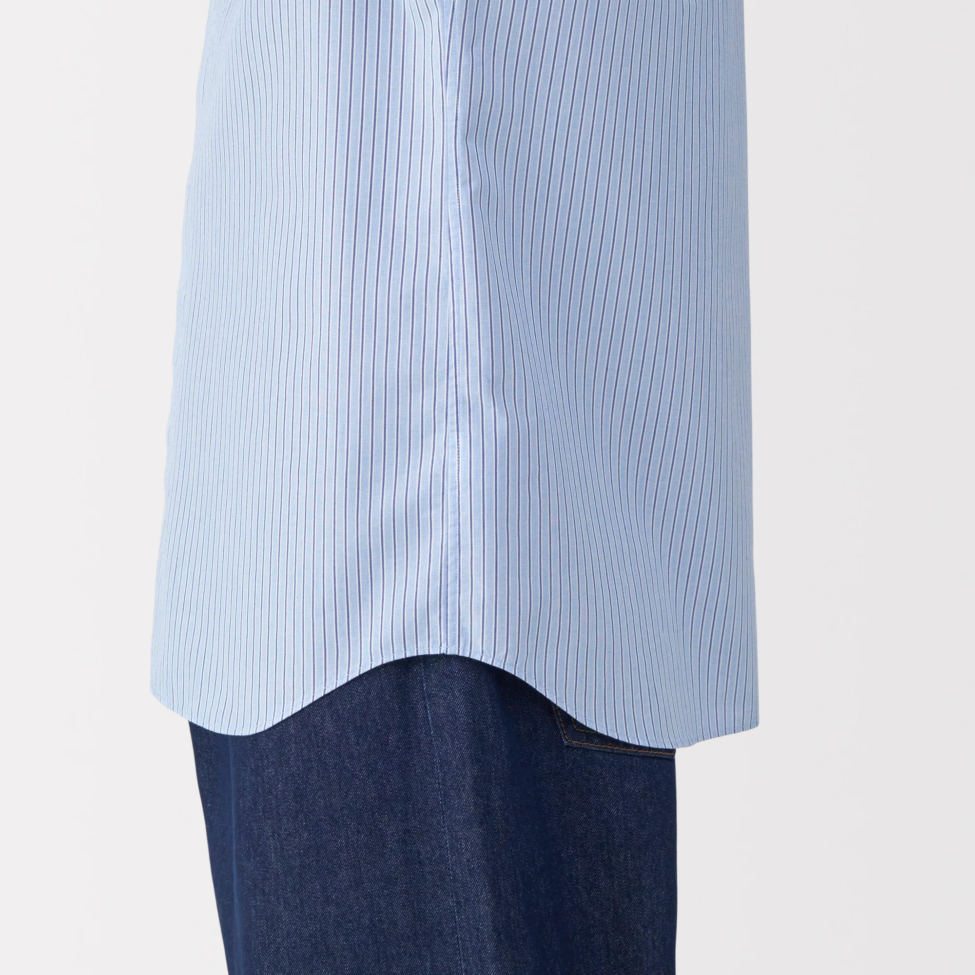 Labo Men's Poplin Layered Short Sleeve Striped Shirt - Image 28