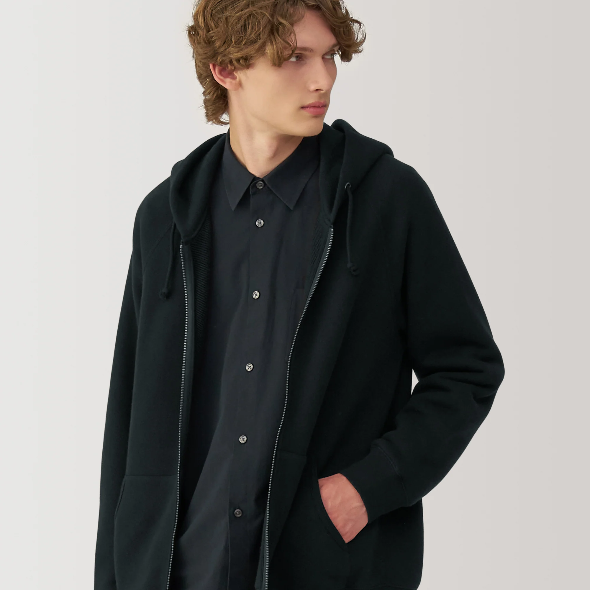 Labo Men's Traditional Knit Sweatshirt Zip Up Hoodie - Image 7