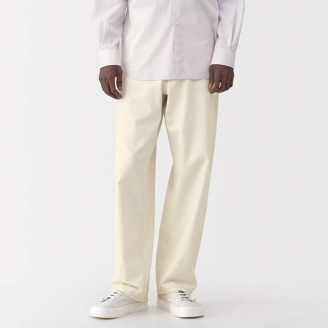 Labo Men's Washi Blend Twill 5-Pocket Wide Pants (L32") - Image 12
