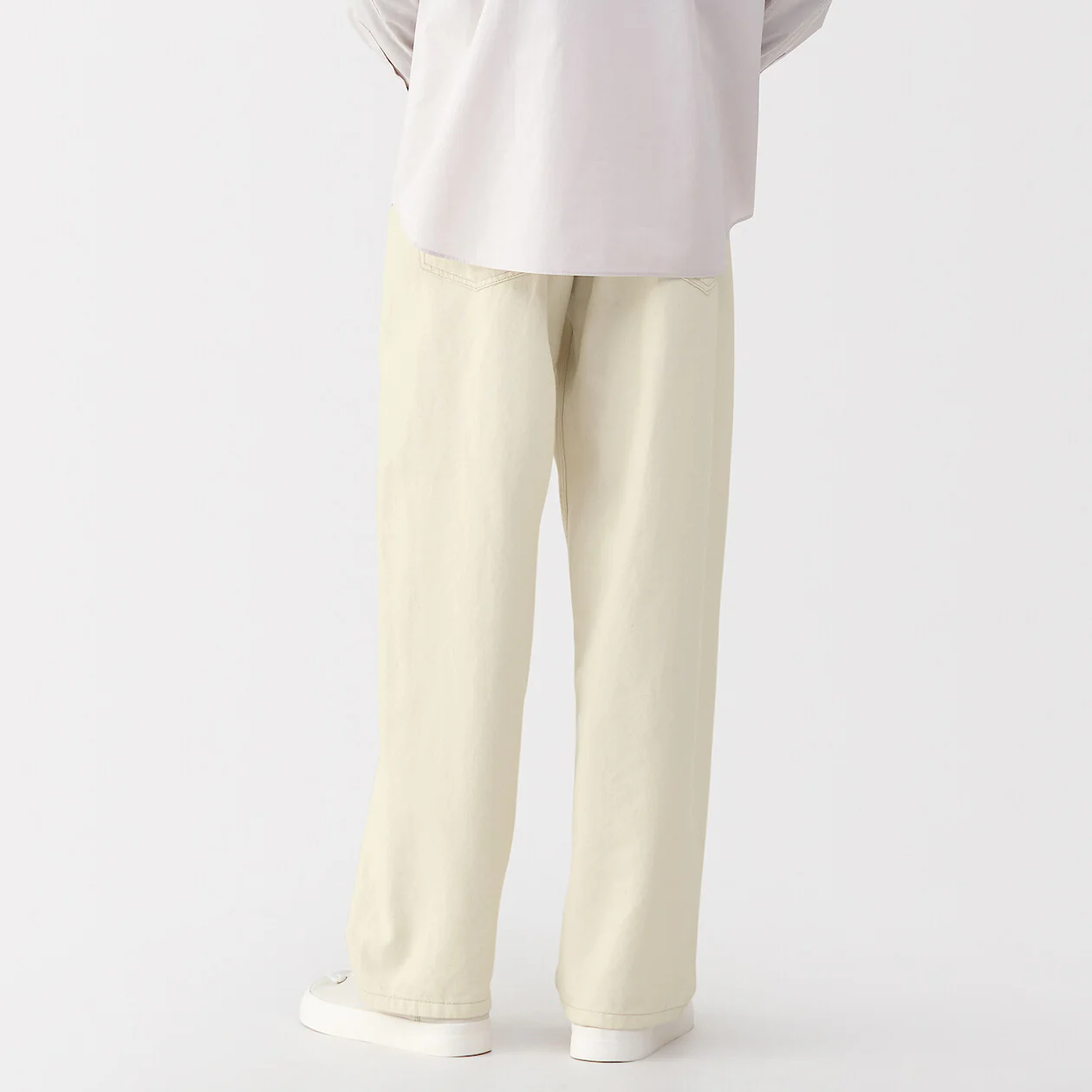 Labo Men's Washi Blend Twill 5-Pocket Wide Pants (L32") - Image 15