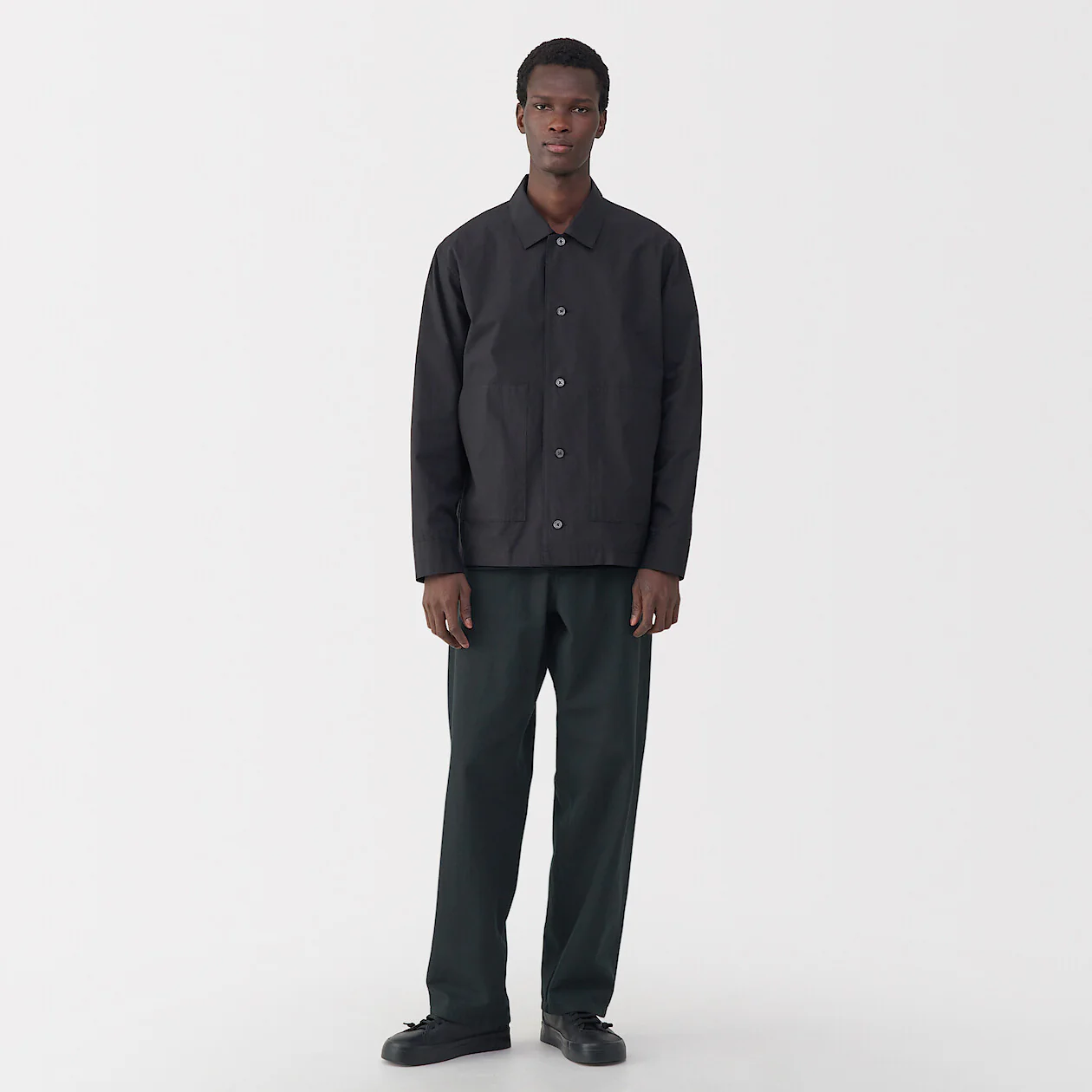 Labo Men's Washi Blend Twill 5-Pocket Wide Pants (L32") - Image 4
