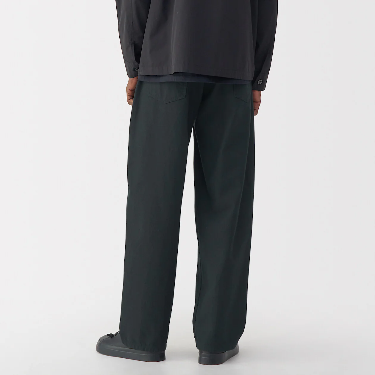 Labo Men's Washi Blend Twill 5-Pocket Wide Pants (L32") - Image 6