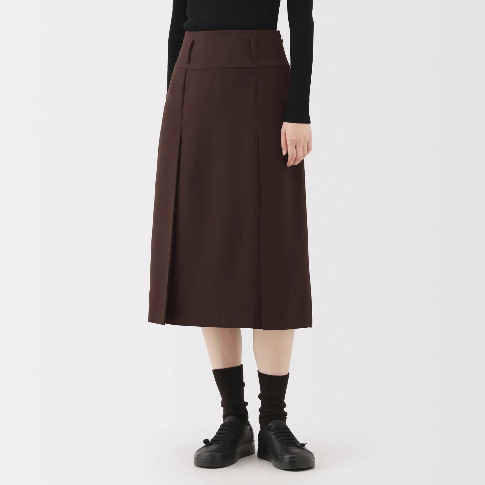 Labo Polyester Twill Tuck Skirt - Image 3