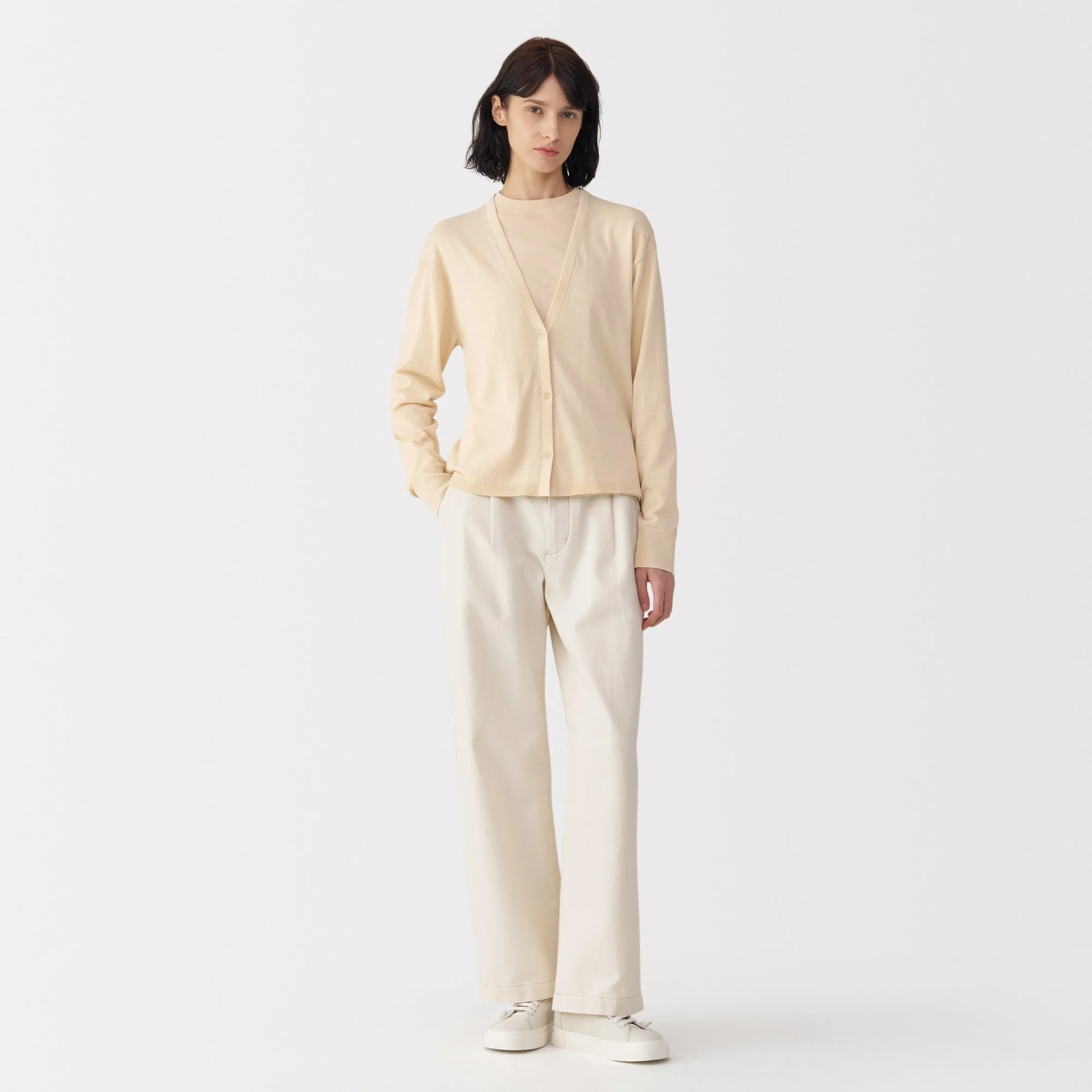 Labo Women's Cotton High Gauge Knit Cardigan - Image 10