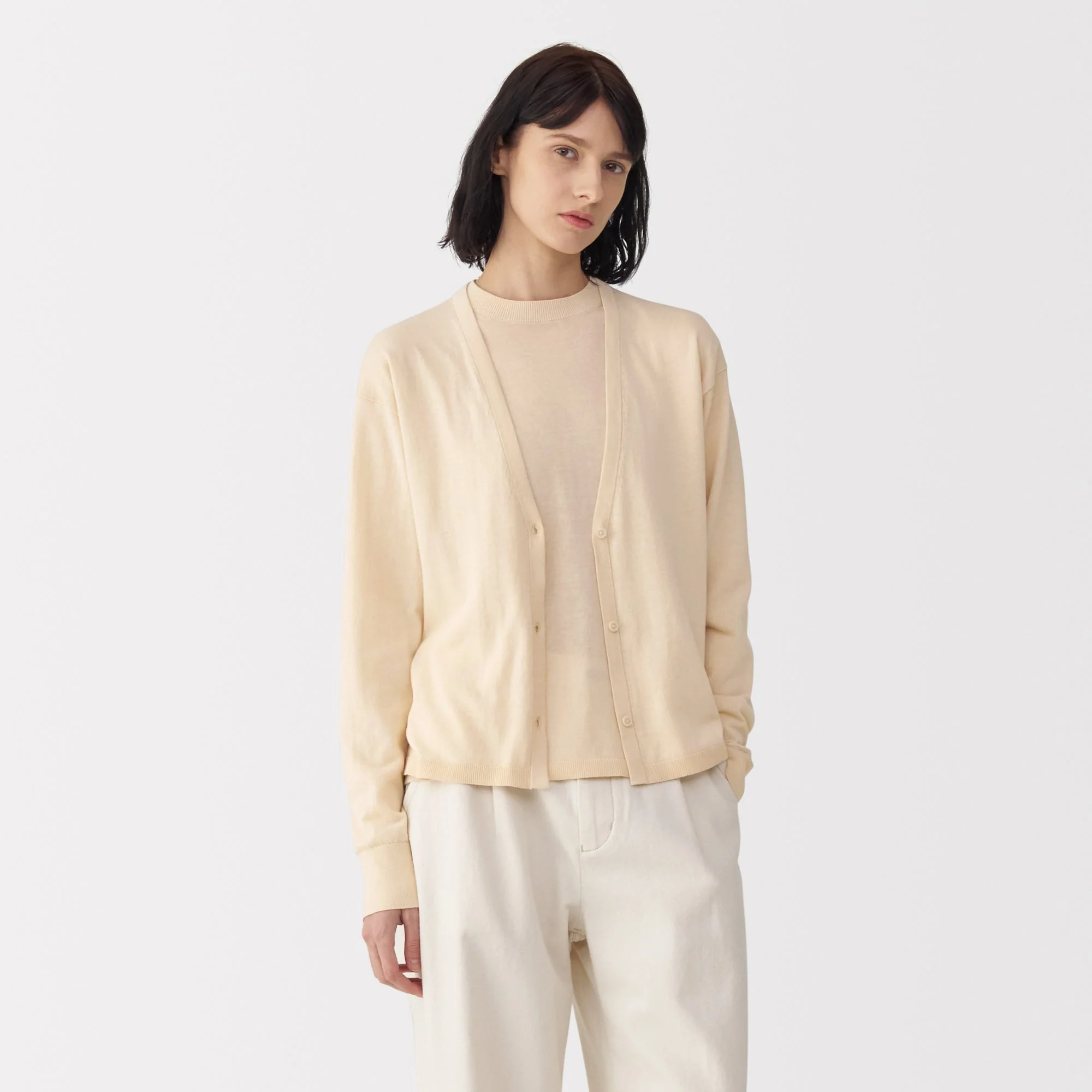 Labo Women's Cotton High Gauge Knit Cardigan - Image 11