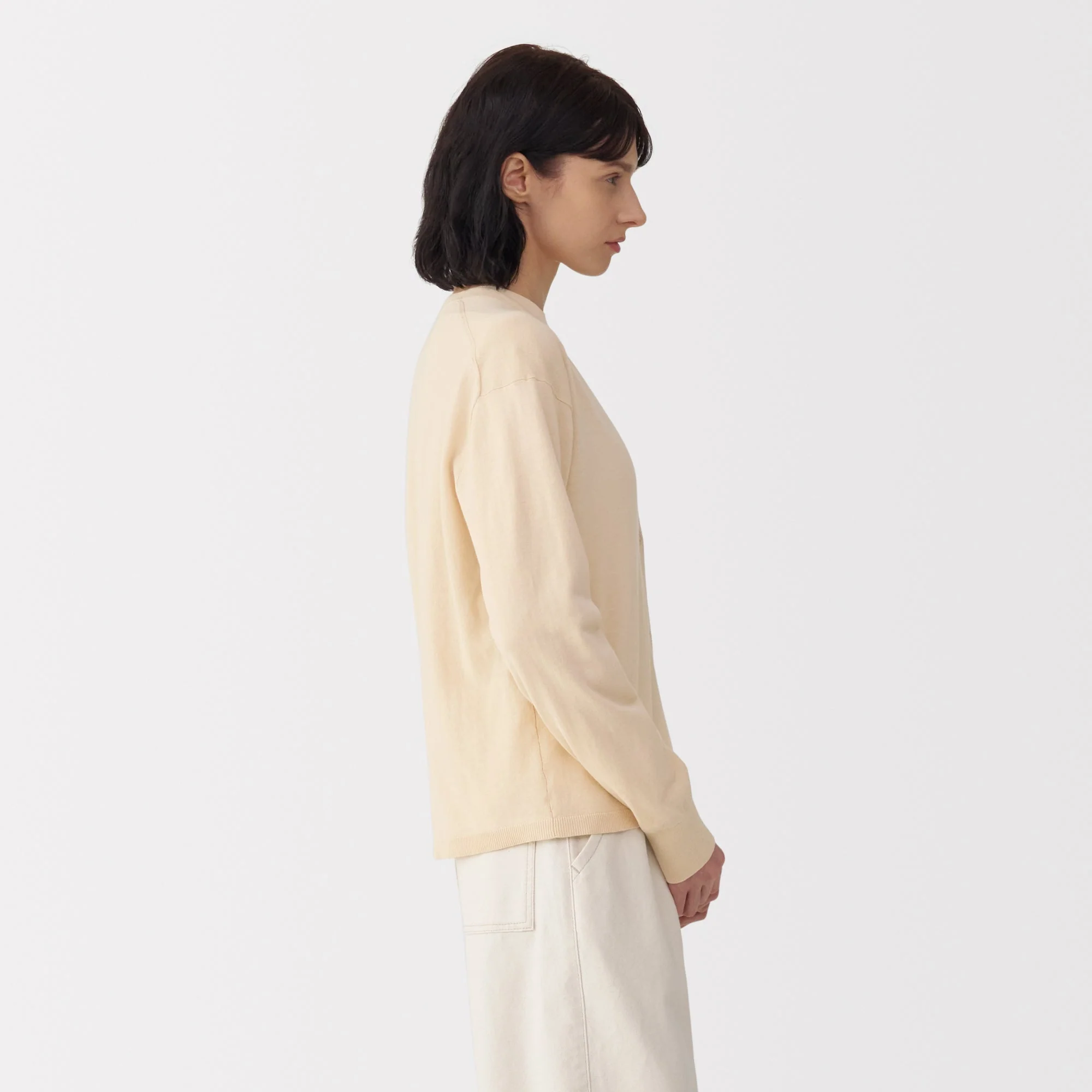 Labo Women's Cotton High Gauge Knit Cardigan - Image 12