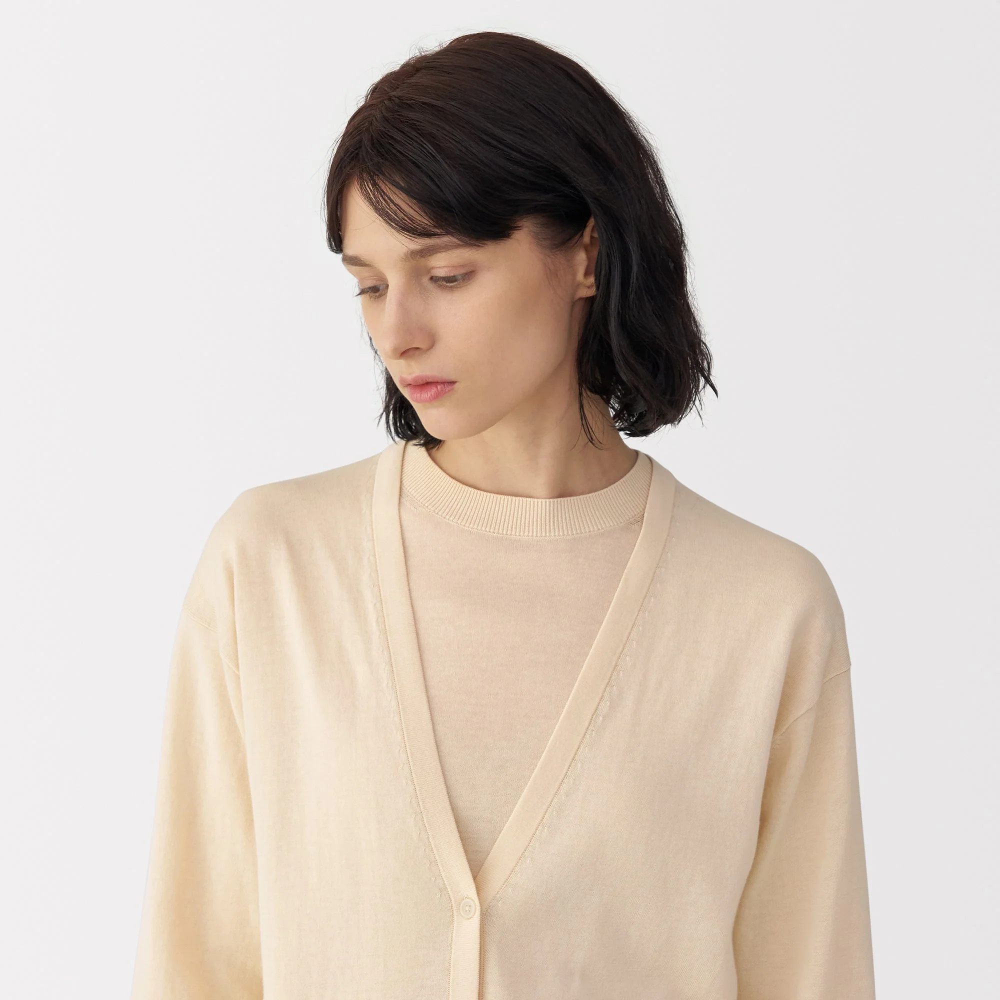 Labo Women's Cotton High Gauge Knit Cardigan - Image 14