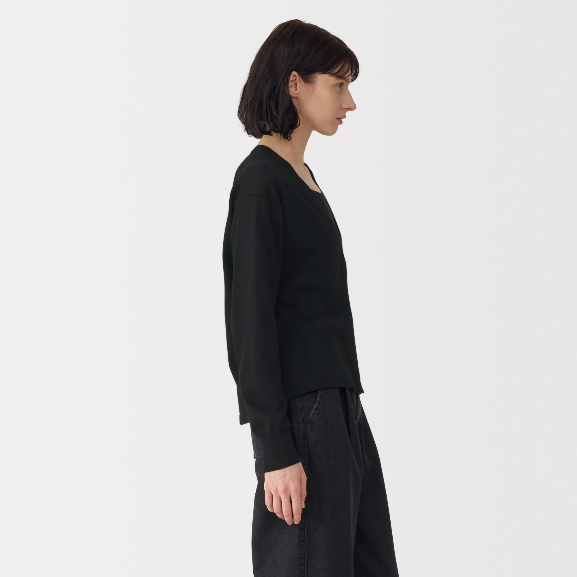 Labo Women's Cotton High Gauge Knit Cardigan - Image 19