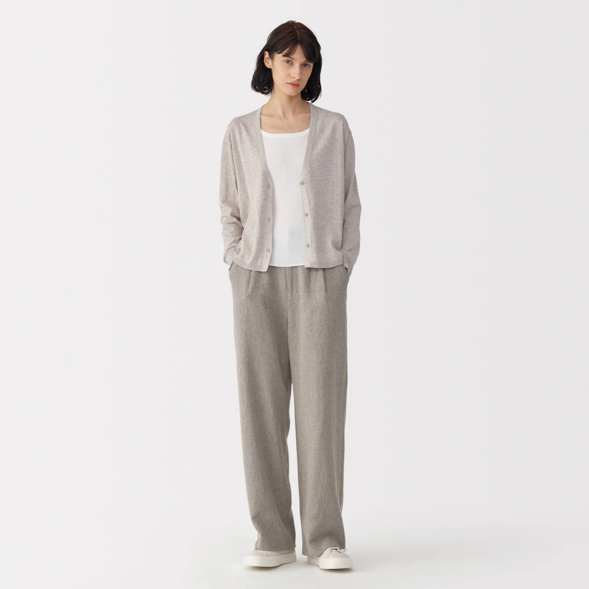 Labo Women's Cotton High Gauge Knit Cardigan - Image 3