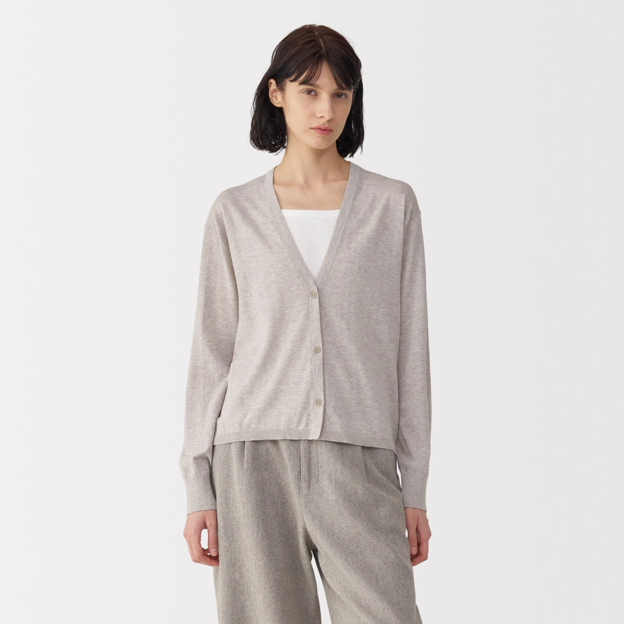 Labo Women's Cotton High Gauge Knit Cardigan - Image 4