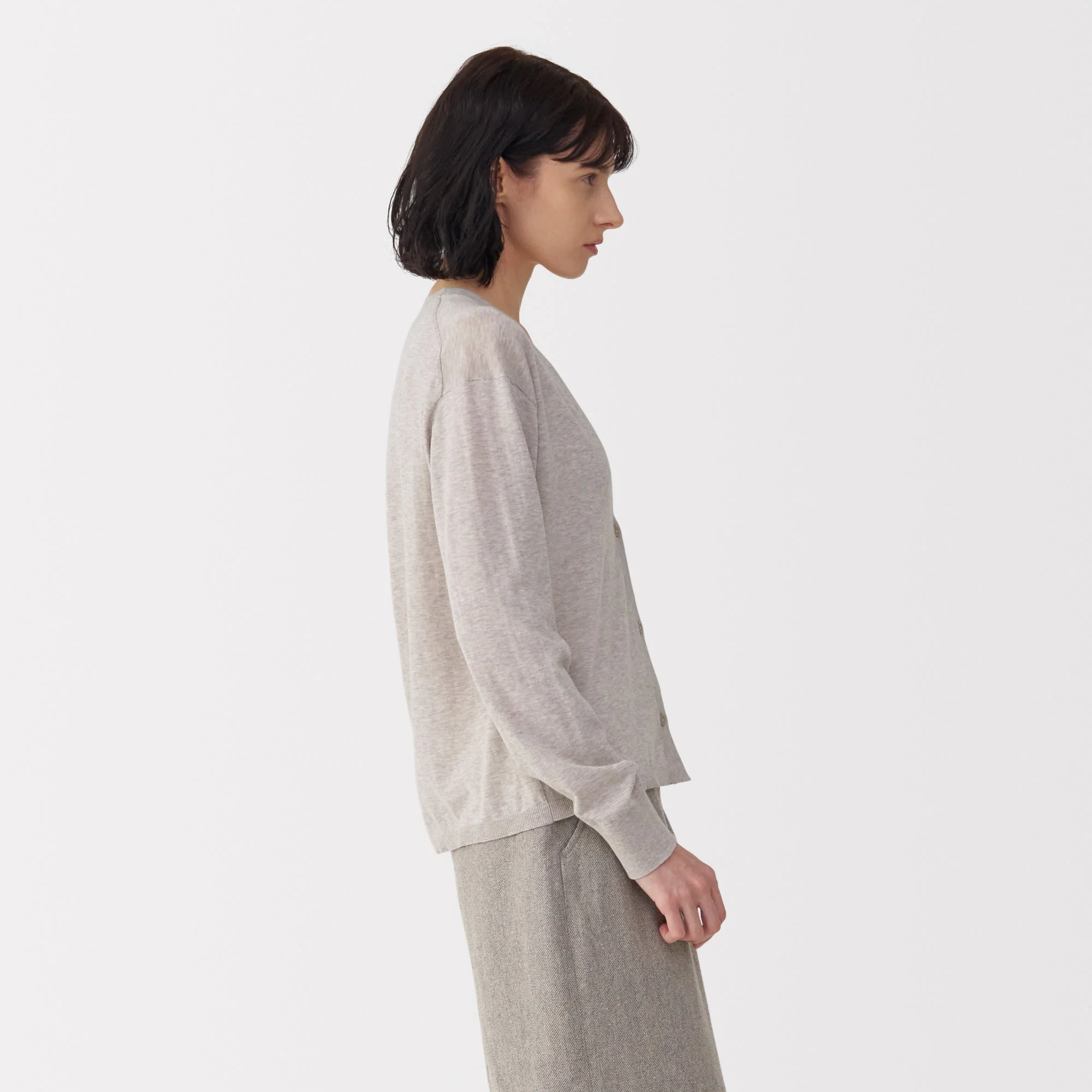 Labo Women's Cotton High Gauge Knit Cardigan - Image 5