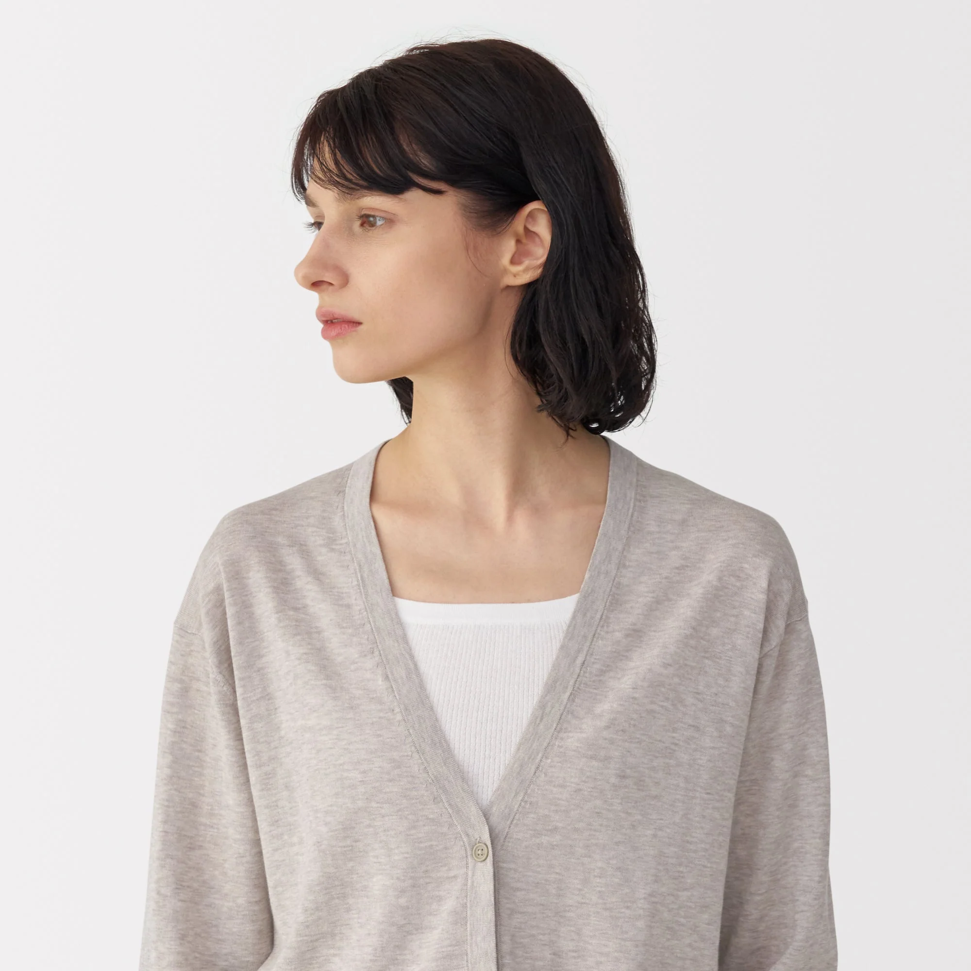 Labo Women's Cotton High Gauge Knit Cardigan - Image 7