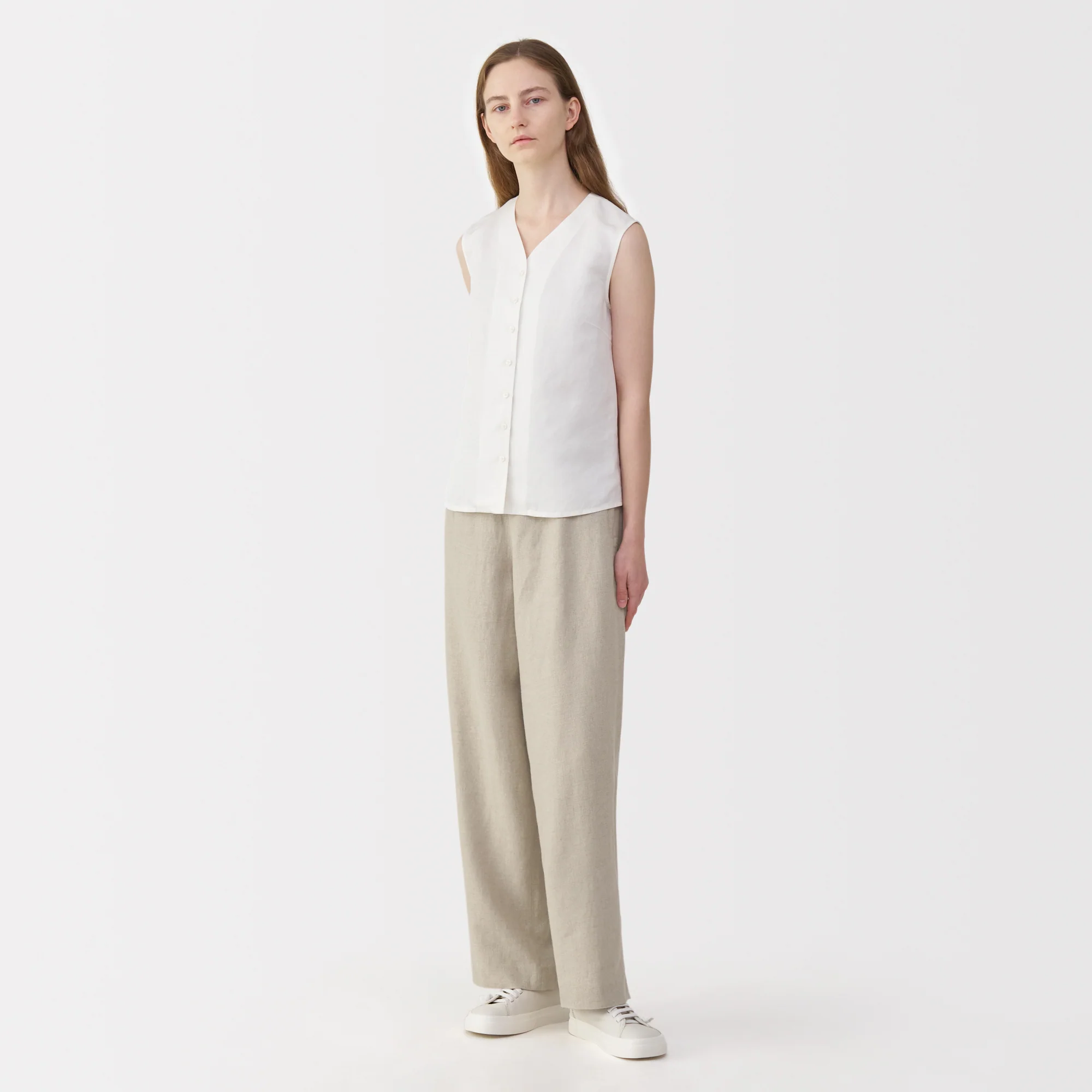 Labo Women's Heavyweight Linen Wide Pants - Image 12