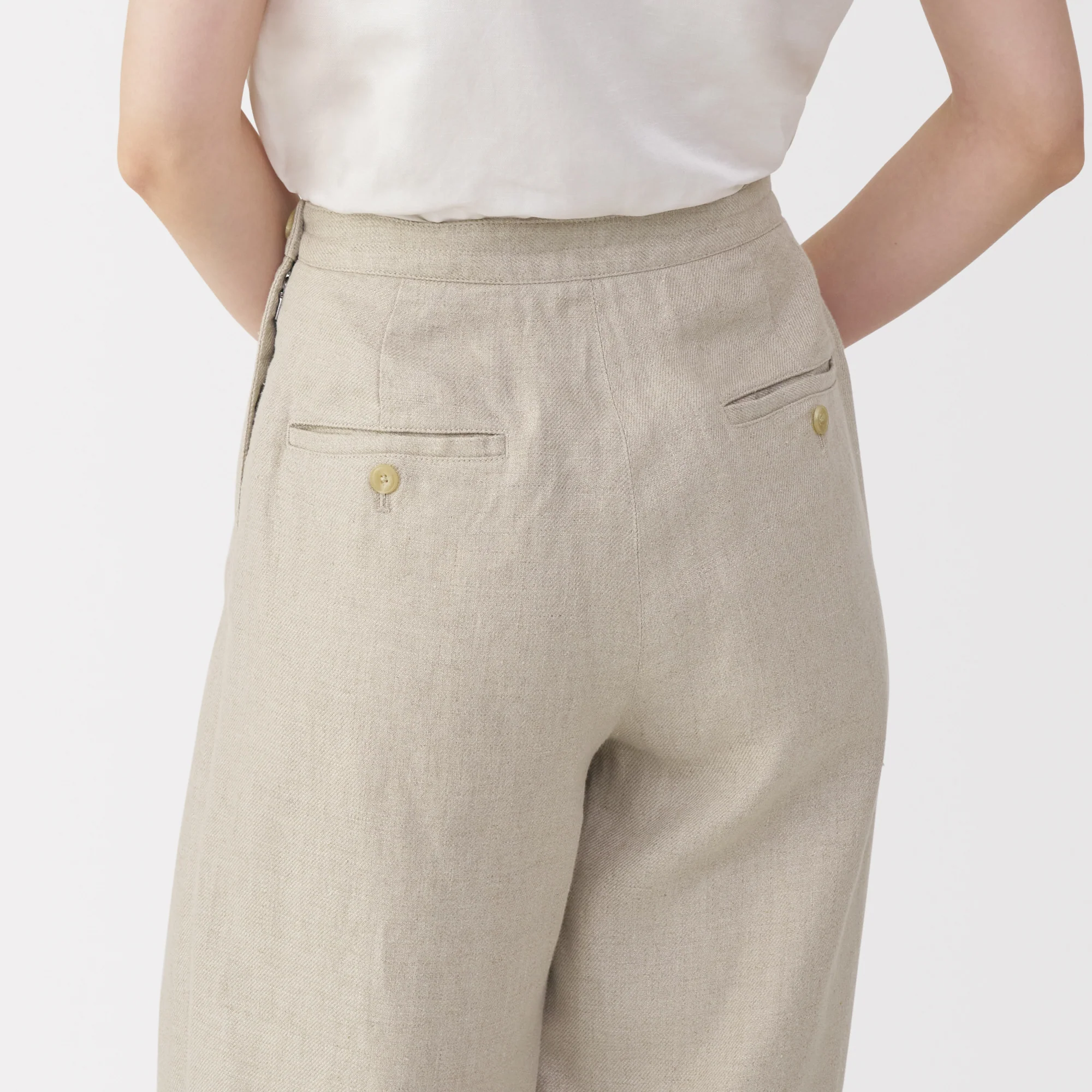 Labo Women's Heavyweight Linen Wide Pants - Image 17
