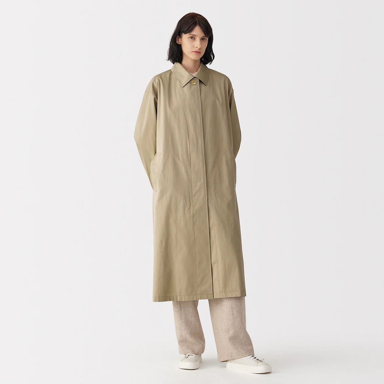 Labo Women's High Density Cotton Single Breasted Coat - Image 3