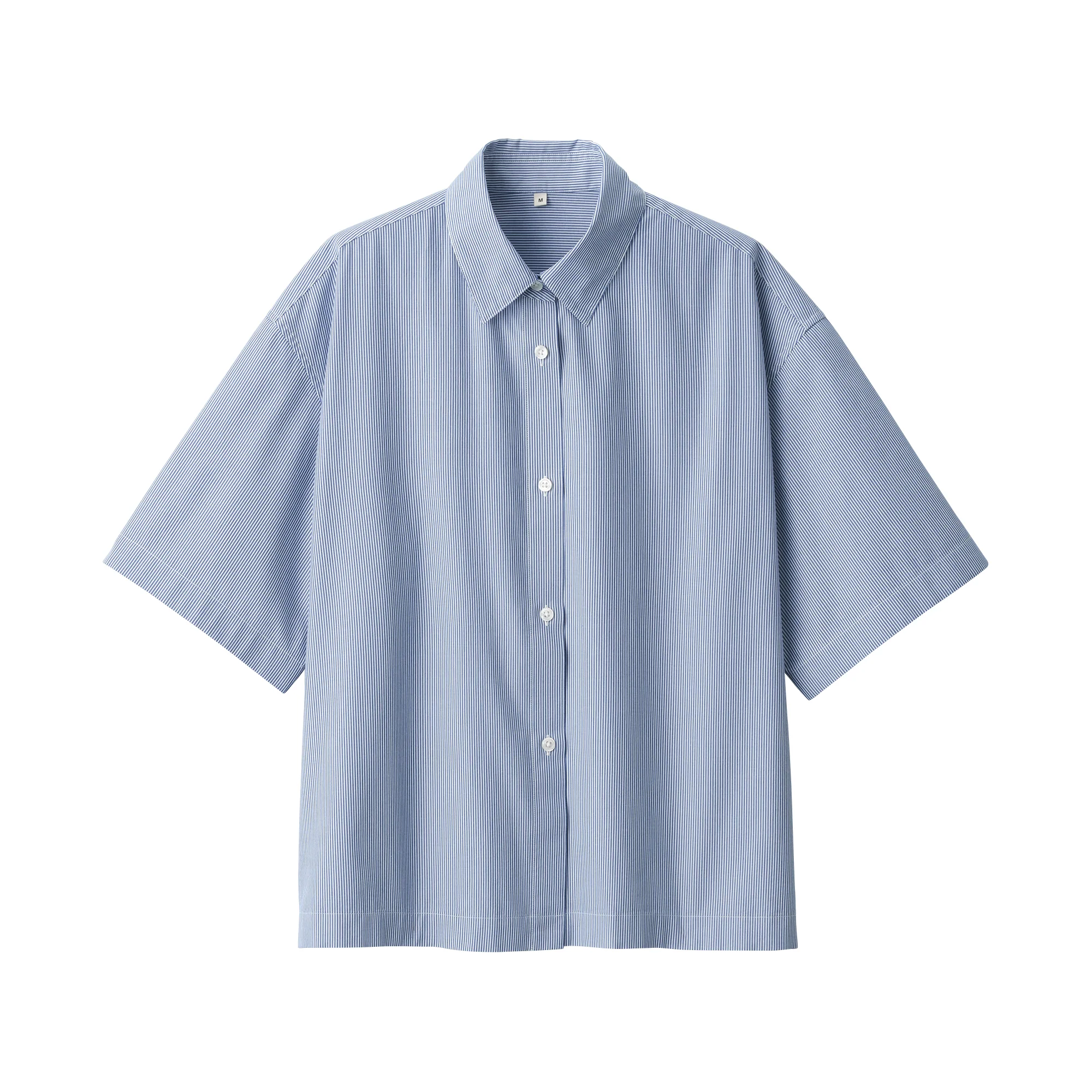 Labo Women's Poplin Short Sleeve Striped Shirt - Image 11