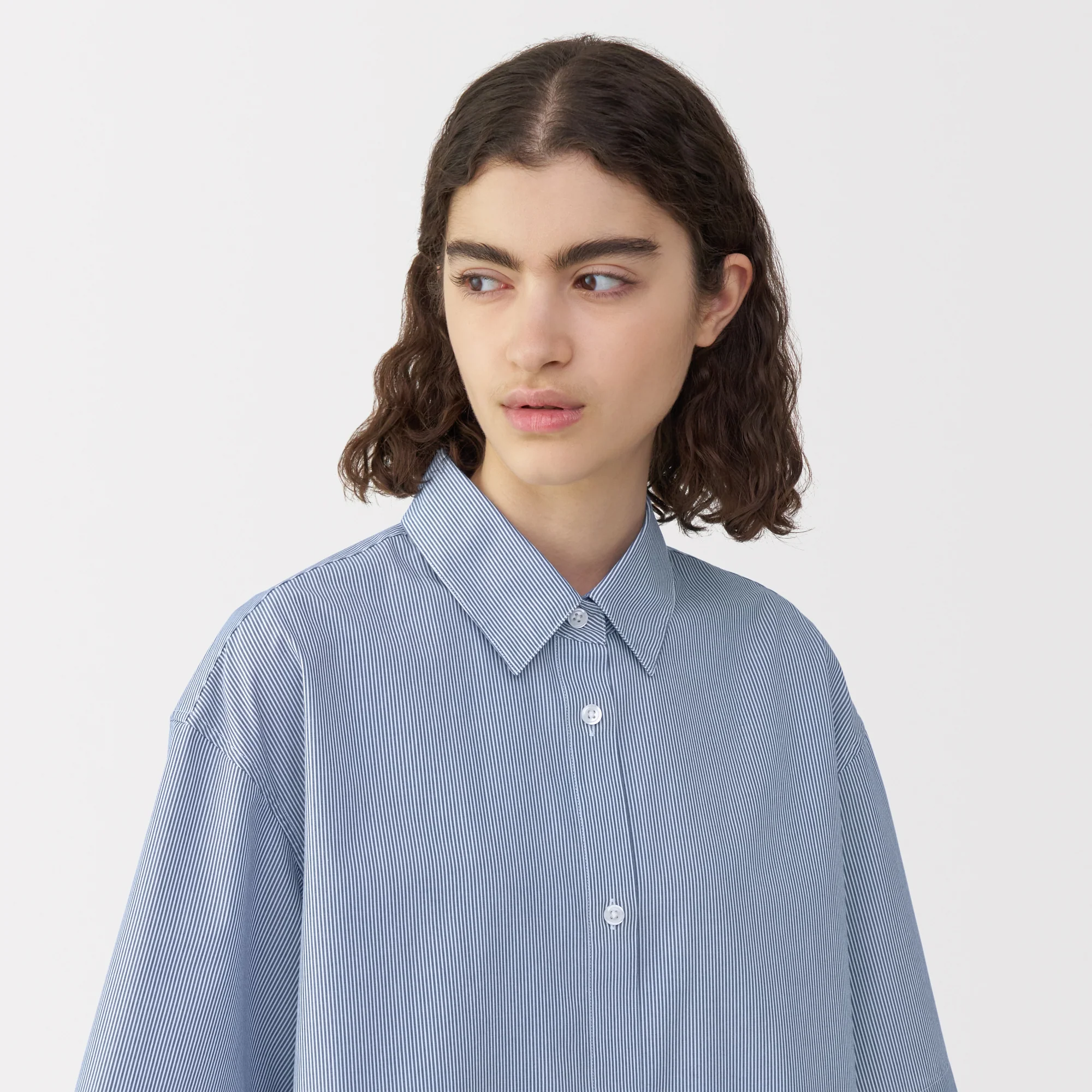 Labo Women's Poplin Short Sleeve Striped Shirt - Image 16