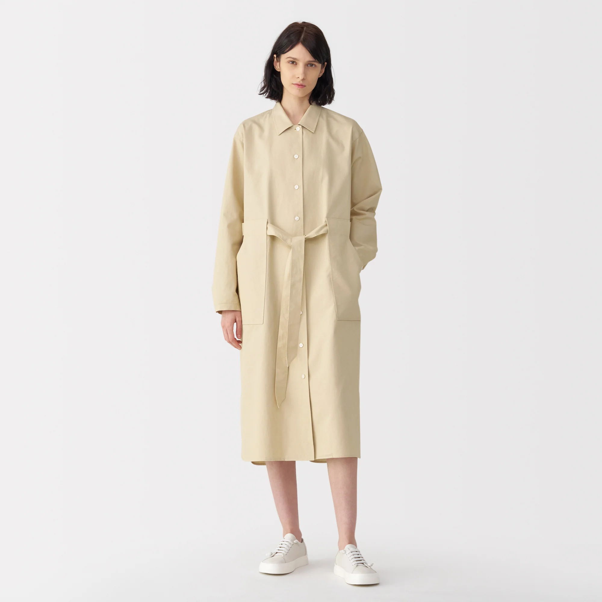 Labo Women's Washi Blend Twill Shirt Dress - Image 15