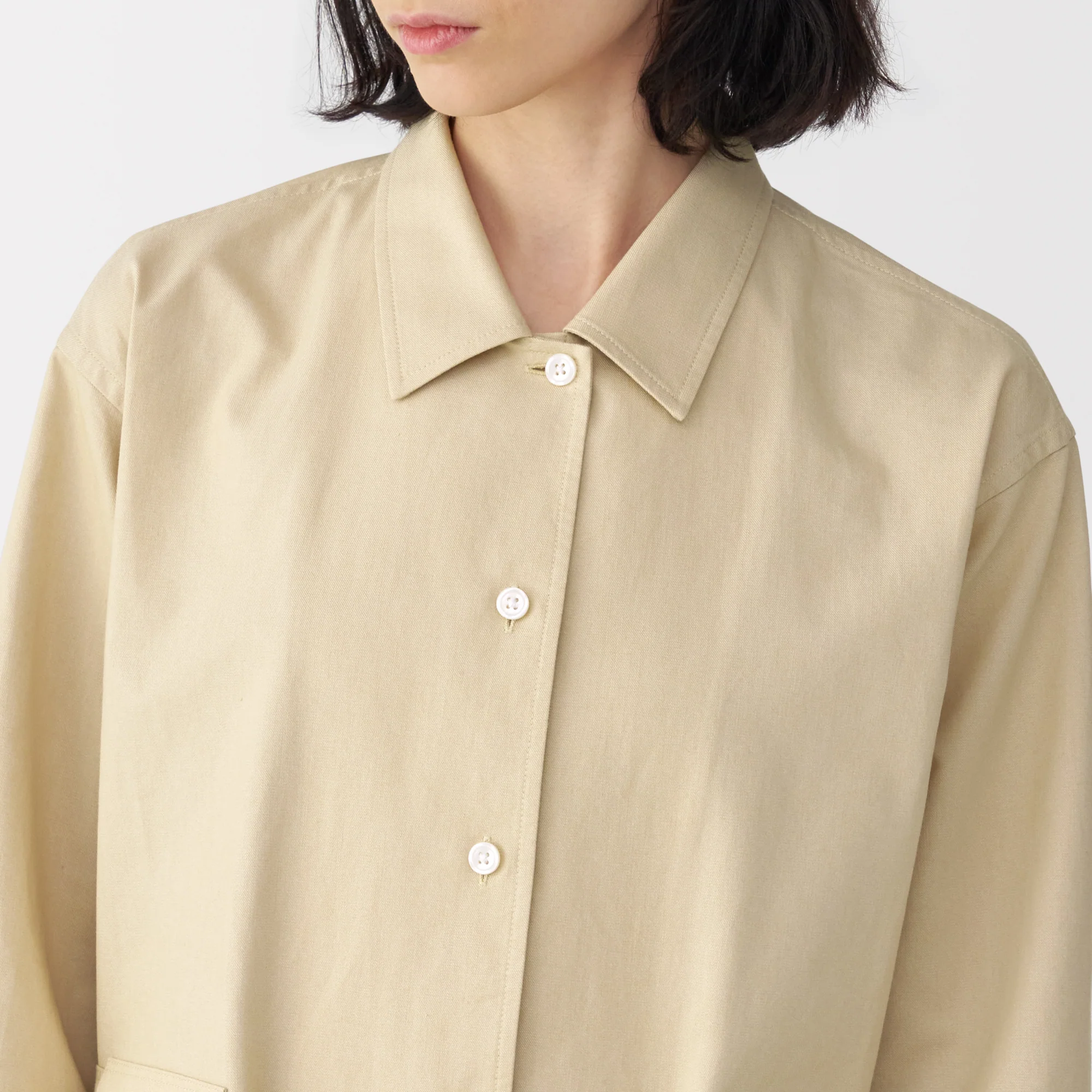 Labo Women's Washi Blend Twill Shirt Dress - Image 18