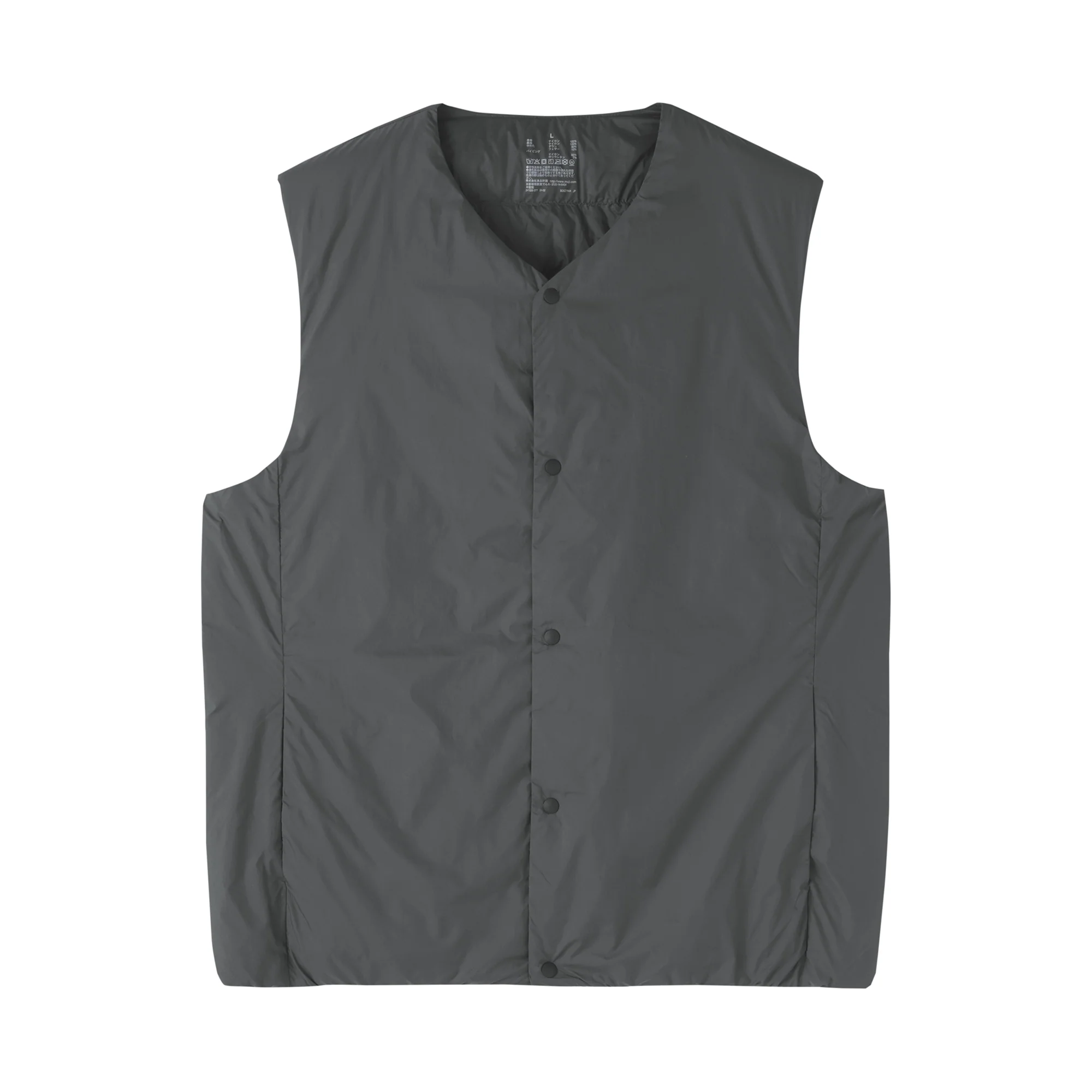Lightweight Down Collarless Vest - Image 2