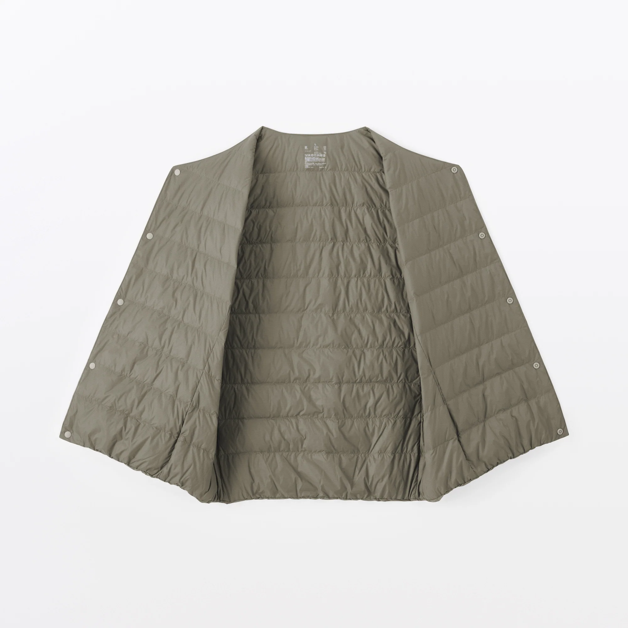 Lightweight Down Collarless Vest - Image 33