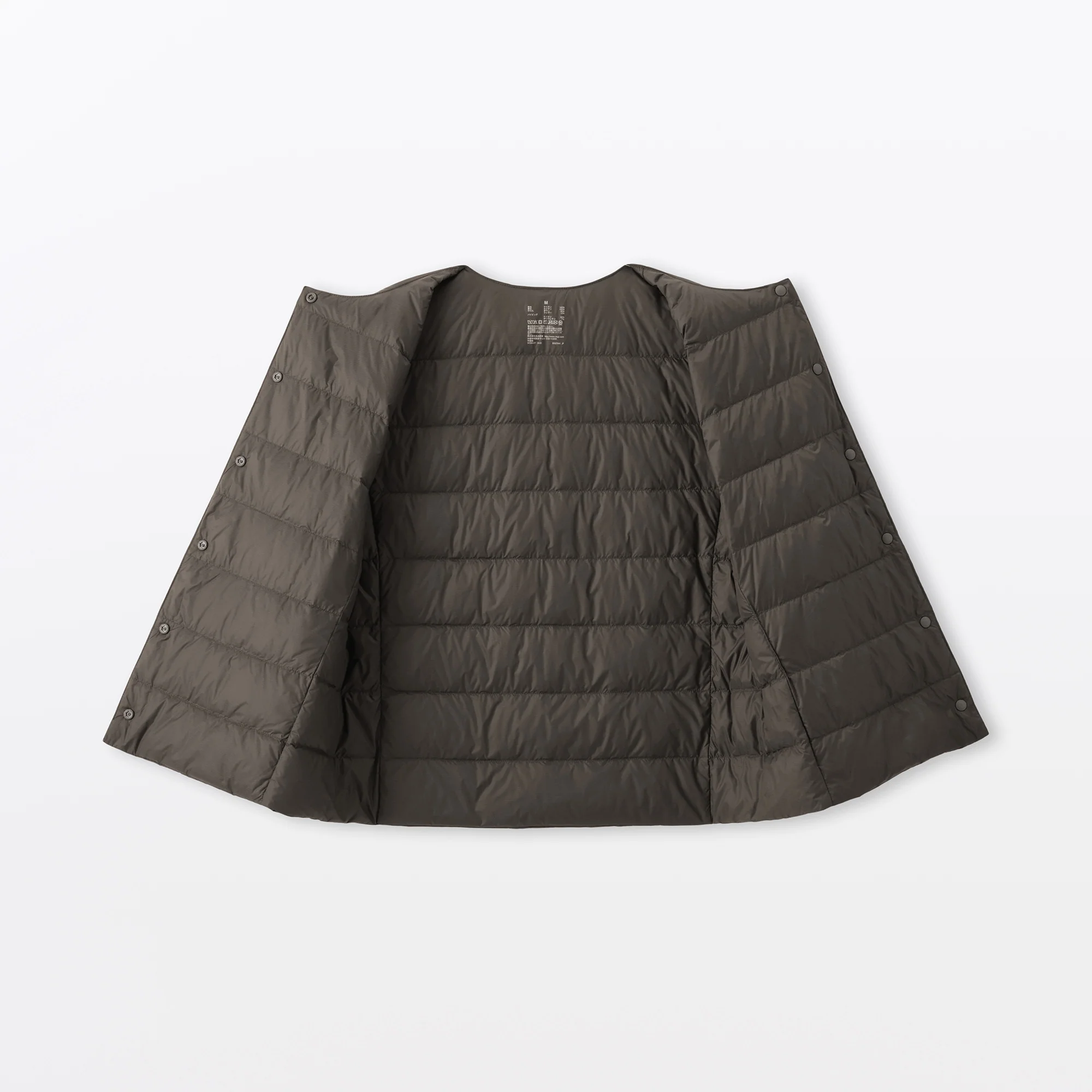 Lightweight Down Collarless Vest - Image 22