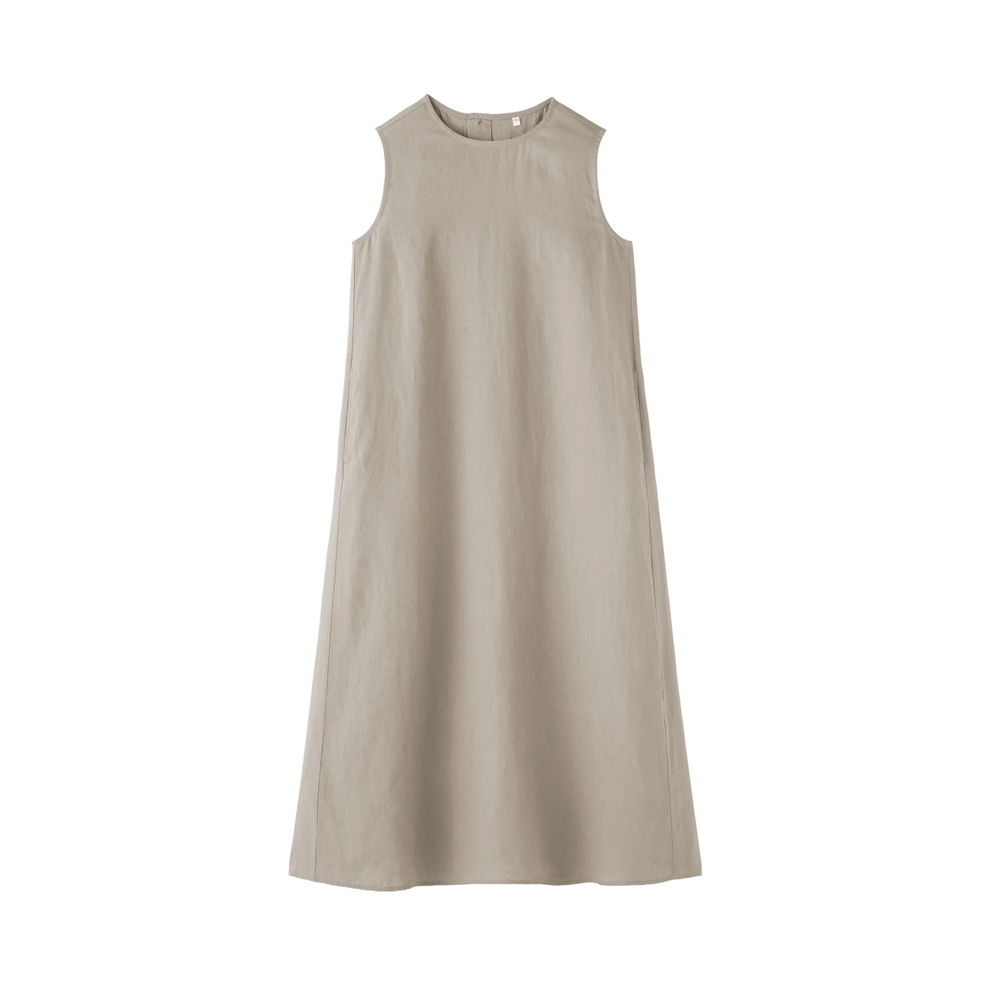Linen Sleeveless Dress - Image 2