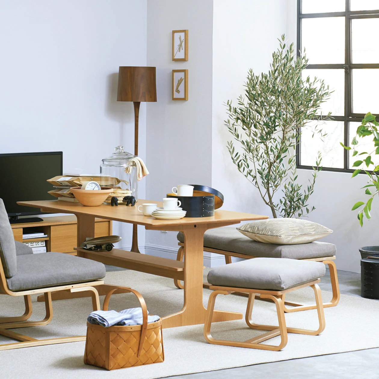 Living Dining Bench 2 - Oak (Cover Sold Separately) - Image 4