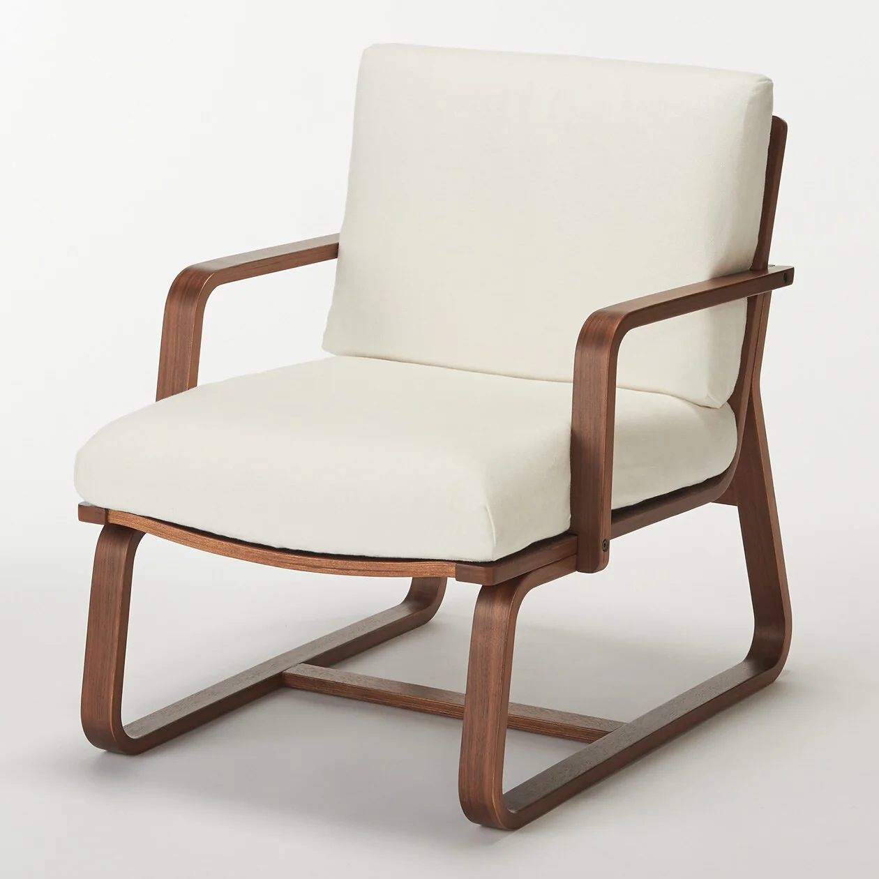 Living Dining Sofa Chair Arm - Walnut - Image 2