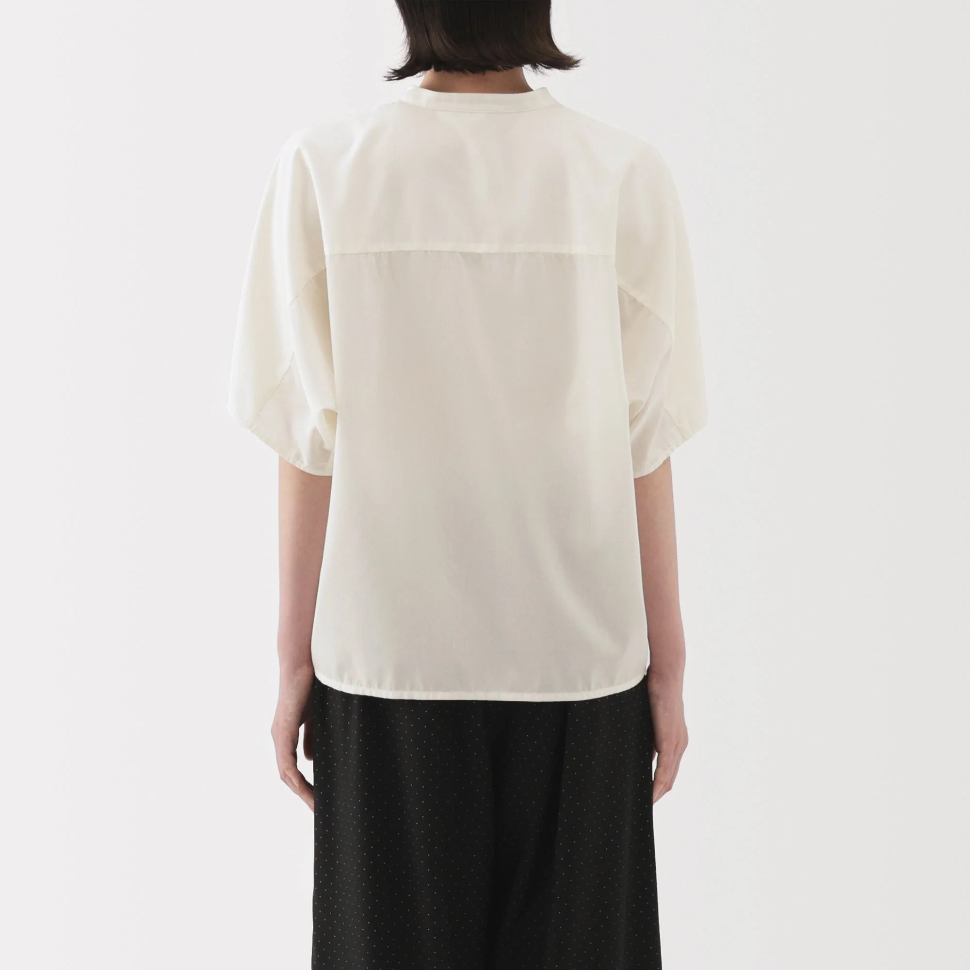Lyocell Blend Half-Sleeve Blouse - Image 26