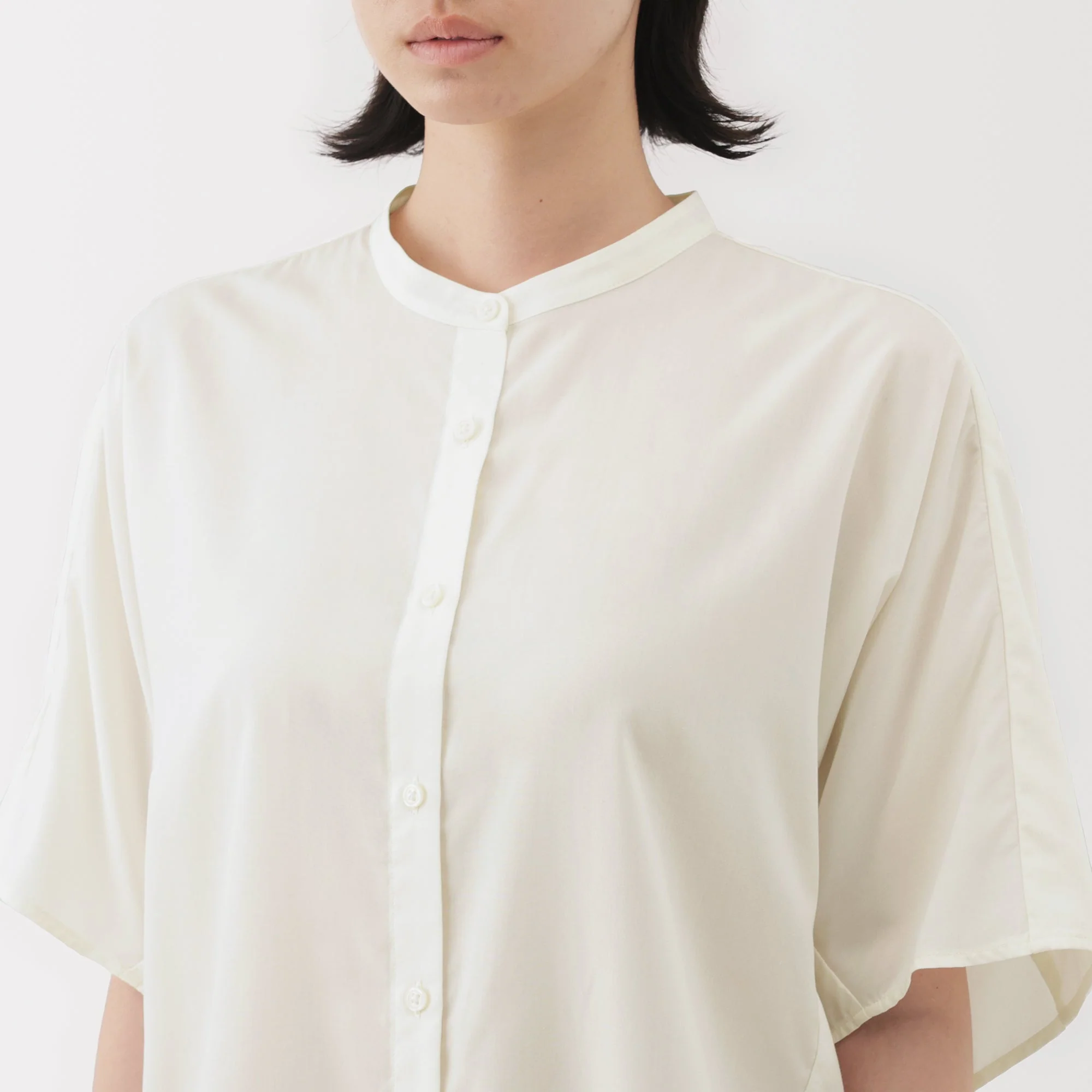 Lyocell Blend Half-Sleeve Blouse - Image 37
