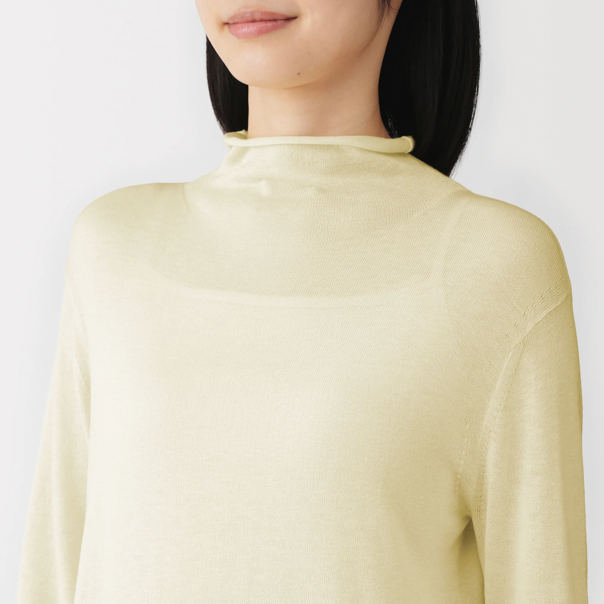 Lyocell Blend Mockneck Sweater - Image 15