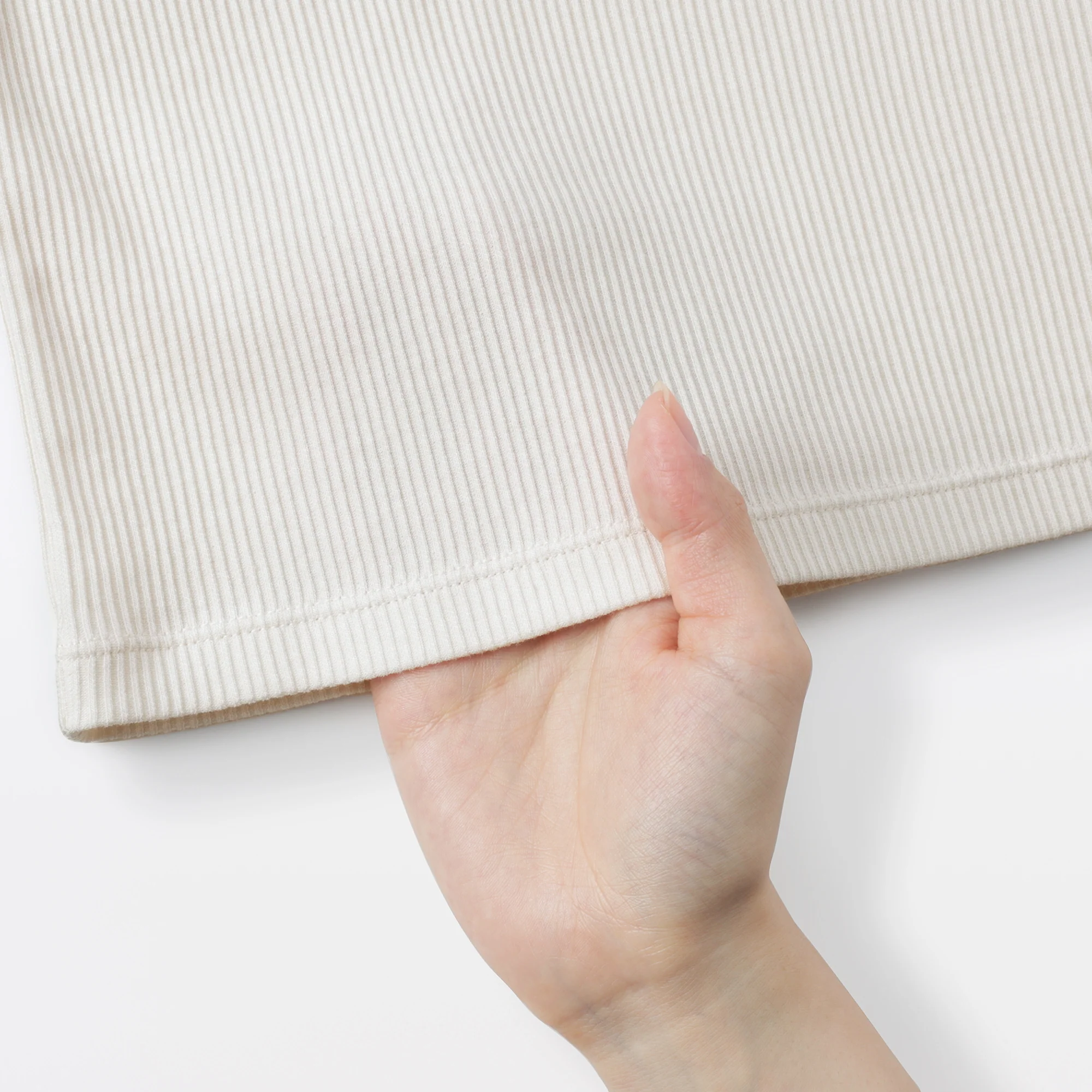 Lyocell Blend Rib T-Shirt - Image 33