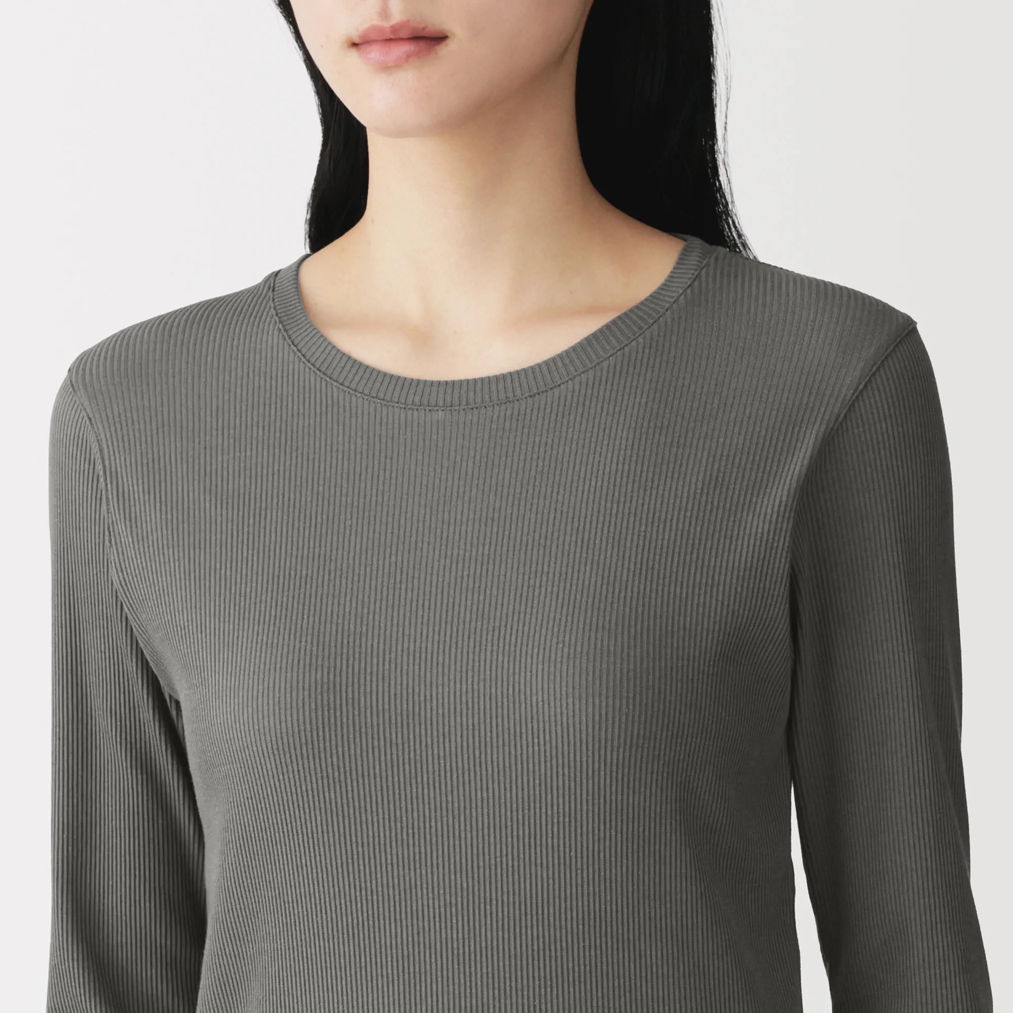 Lyocell Blend Rib T-Shirt - Image 31