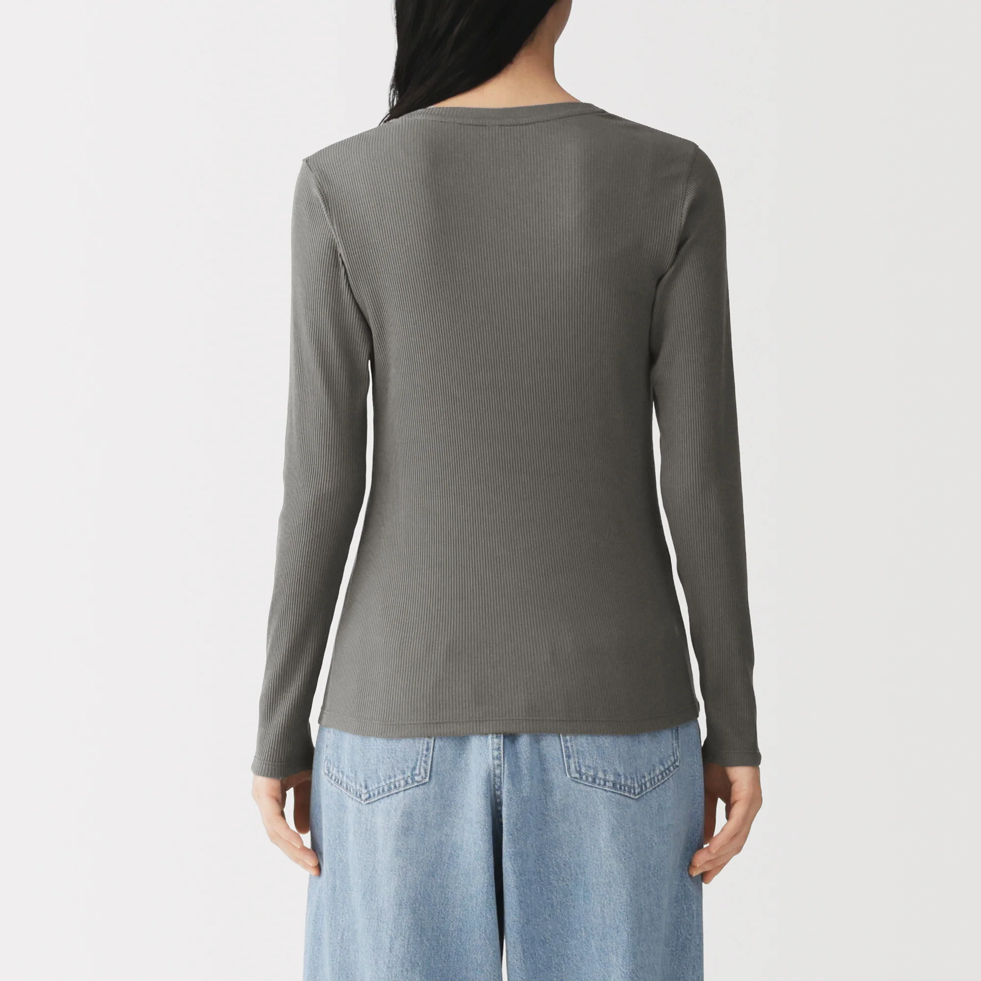 Lyocell Blend Rib T-Shirt - Image 46