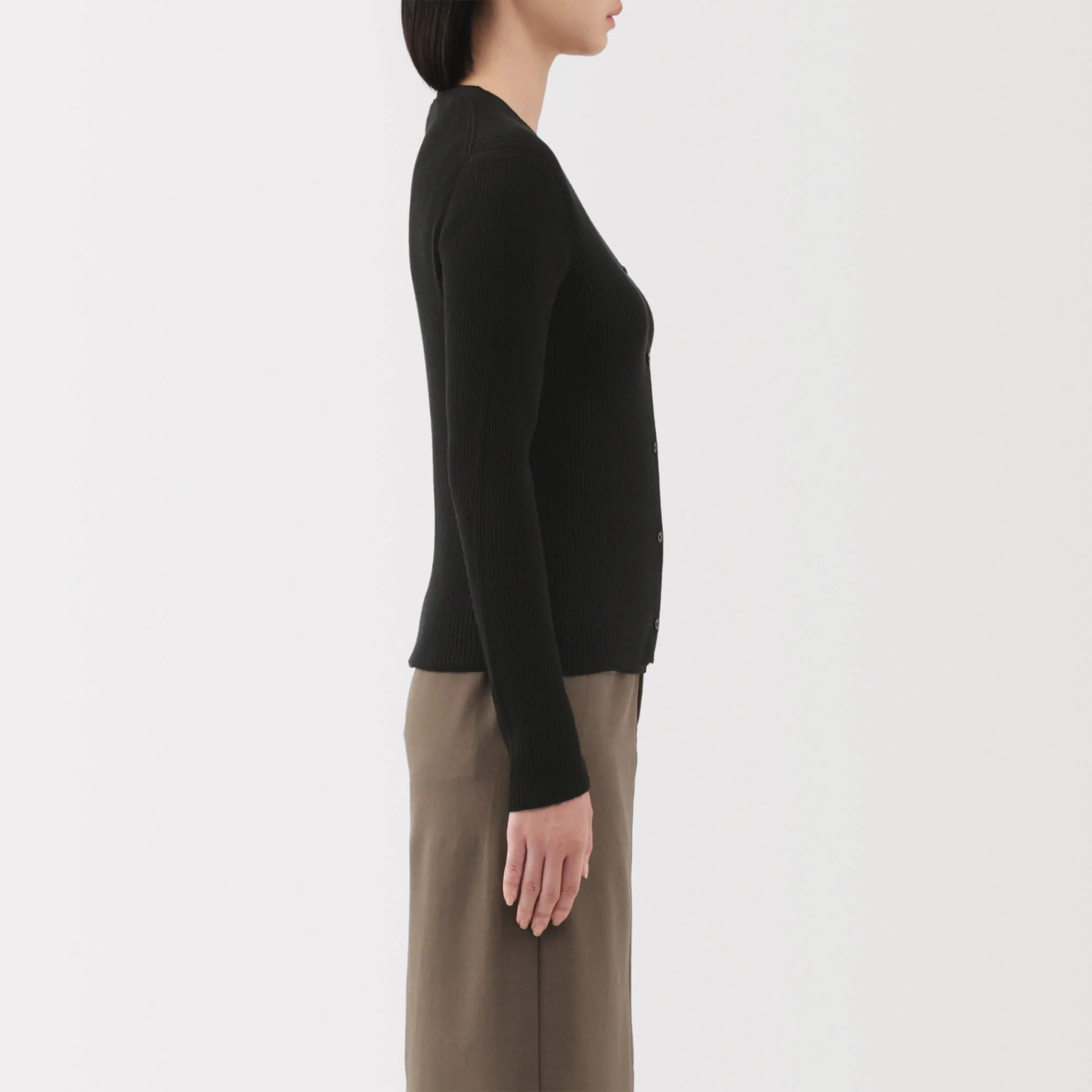Lyocell Blend V-Neck Cardigan - Image 19