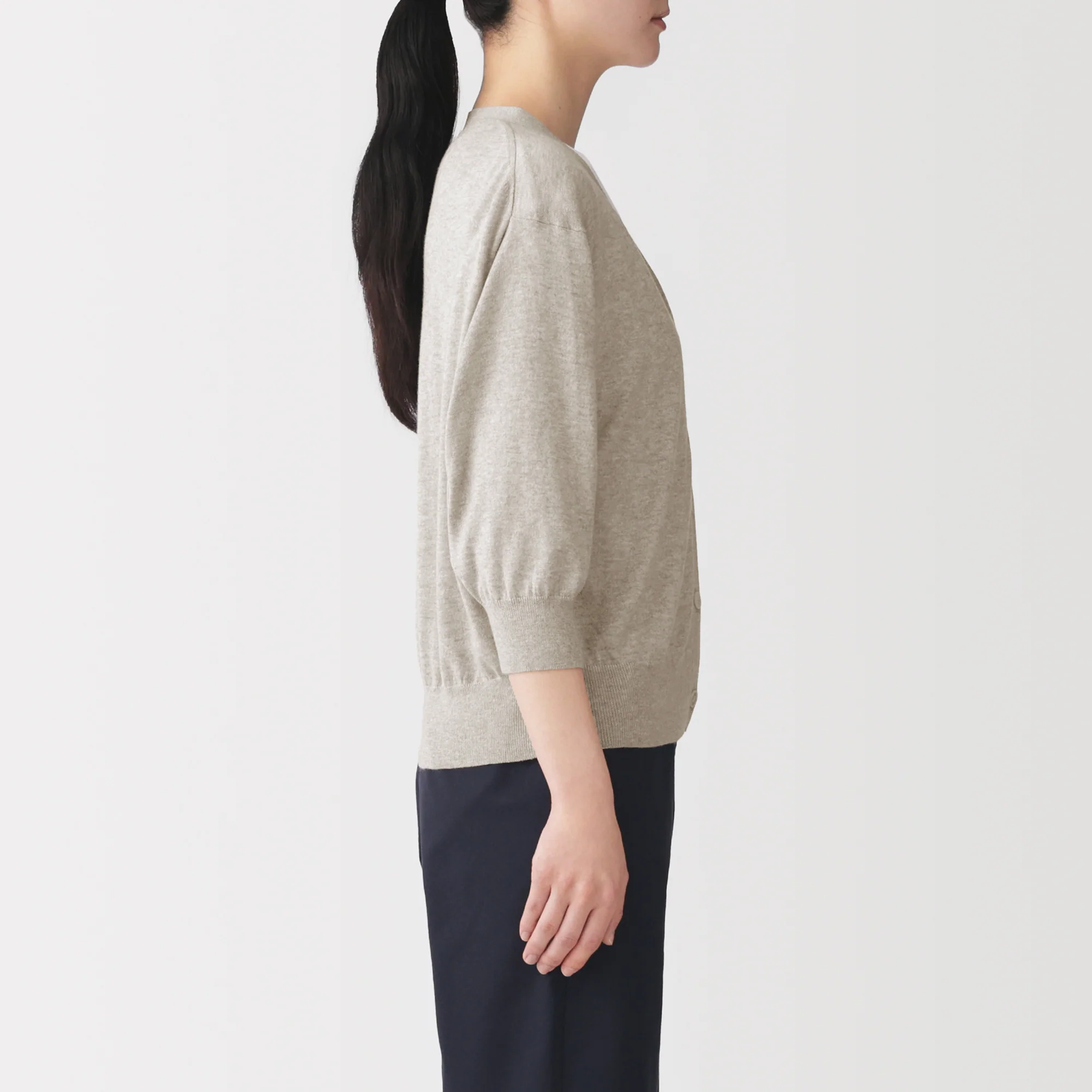 Lyocell Blend Wide Cardigan - Image 13