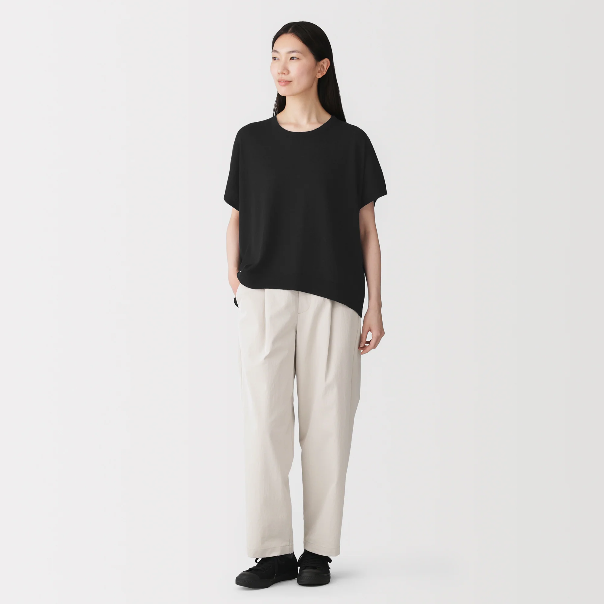 Lyocell Blend Wide Sweater - Image 12